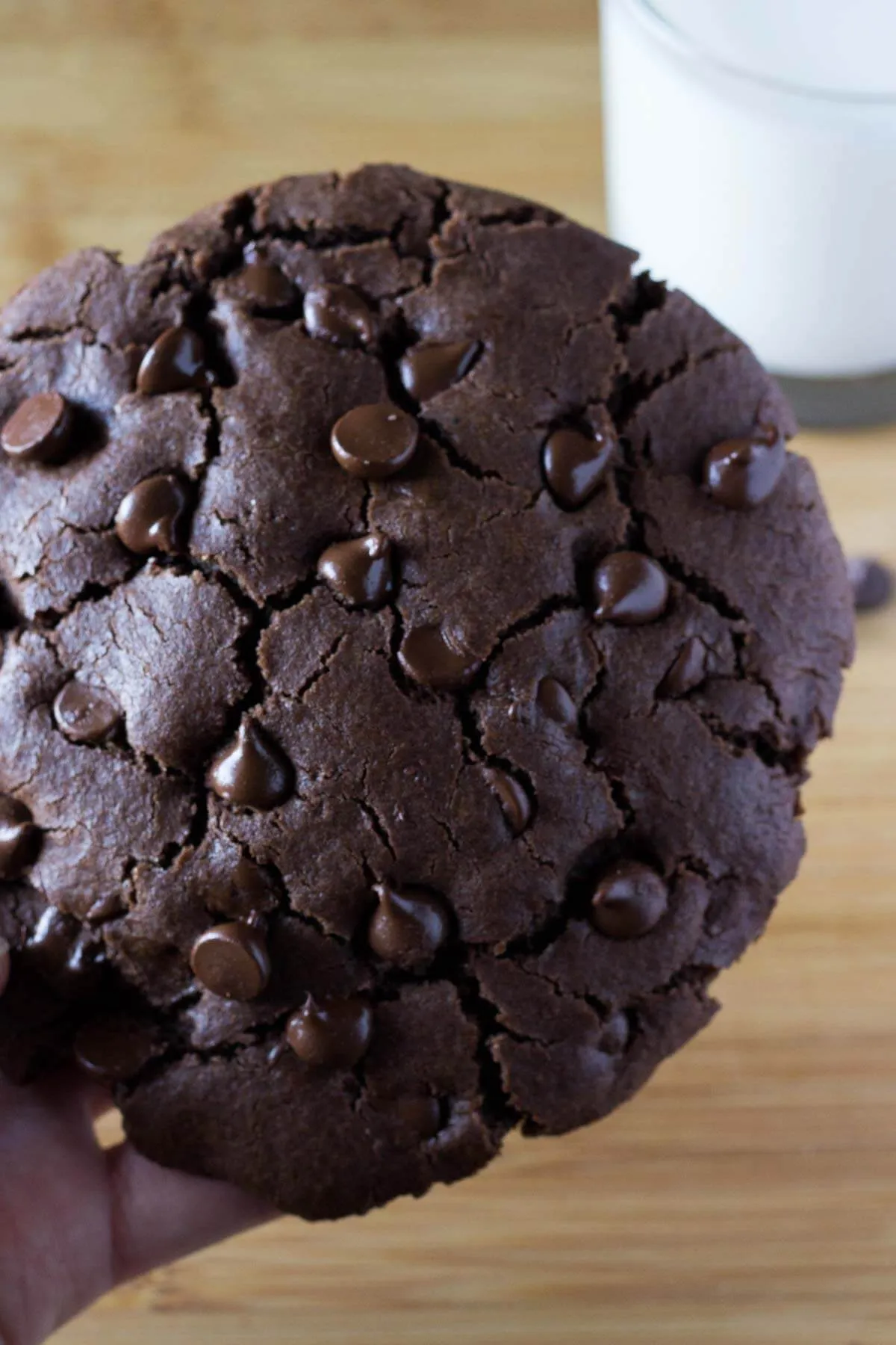 Thick Fudgy Double Chocolate Cookies