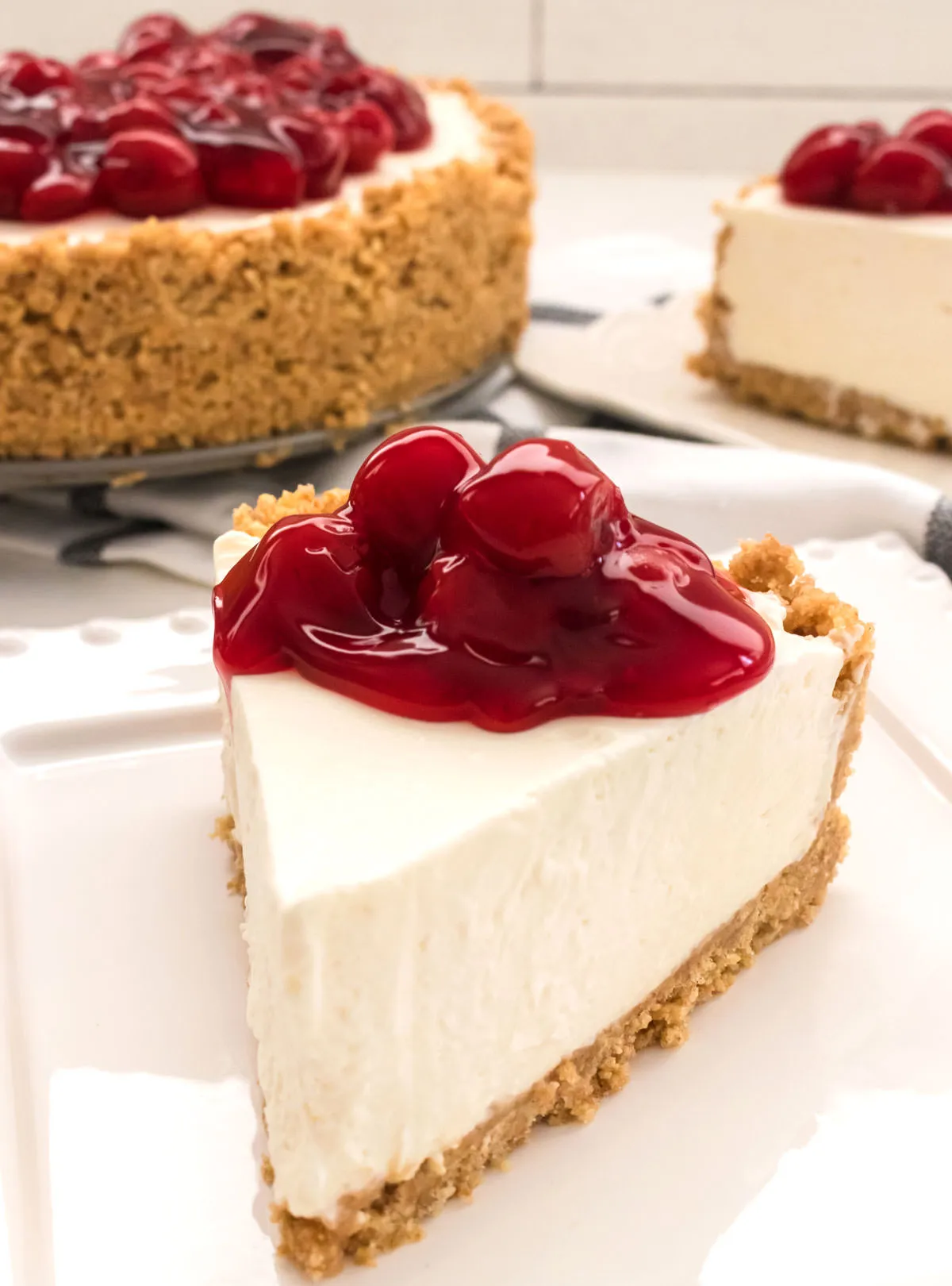 Three Cheese No Bake Cheesecake