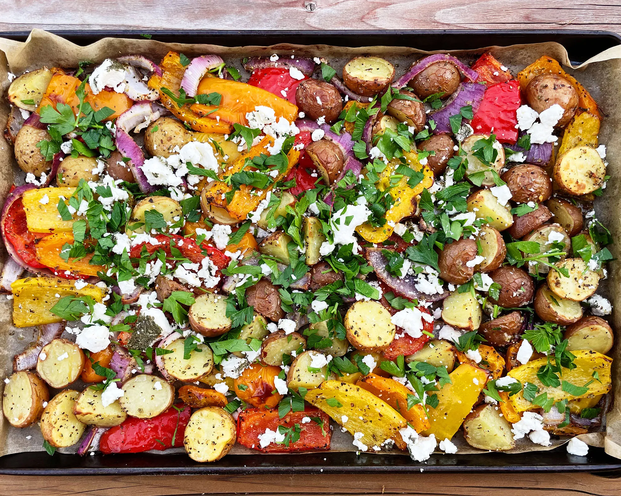 Three Cheese Roasted Vegetables