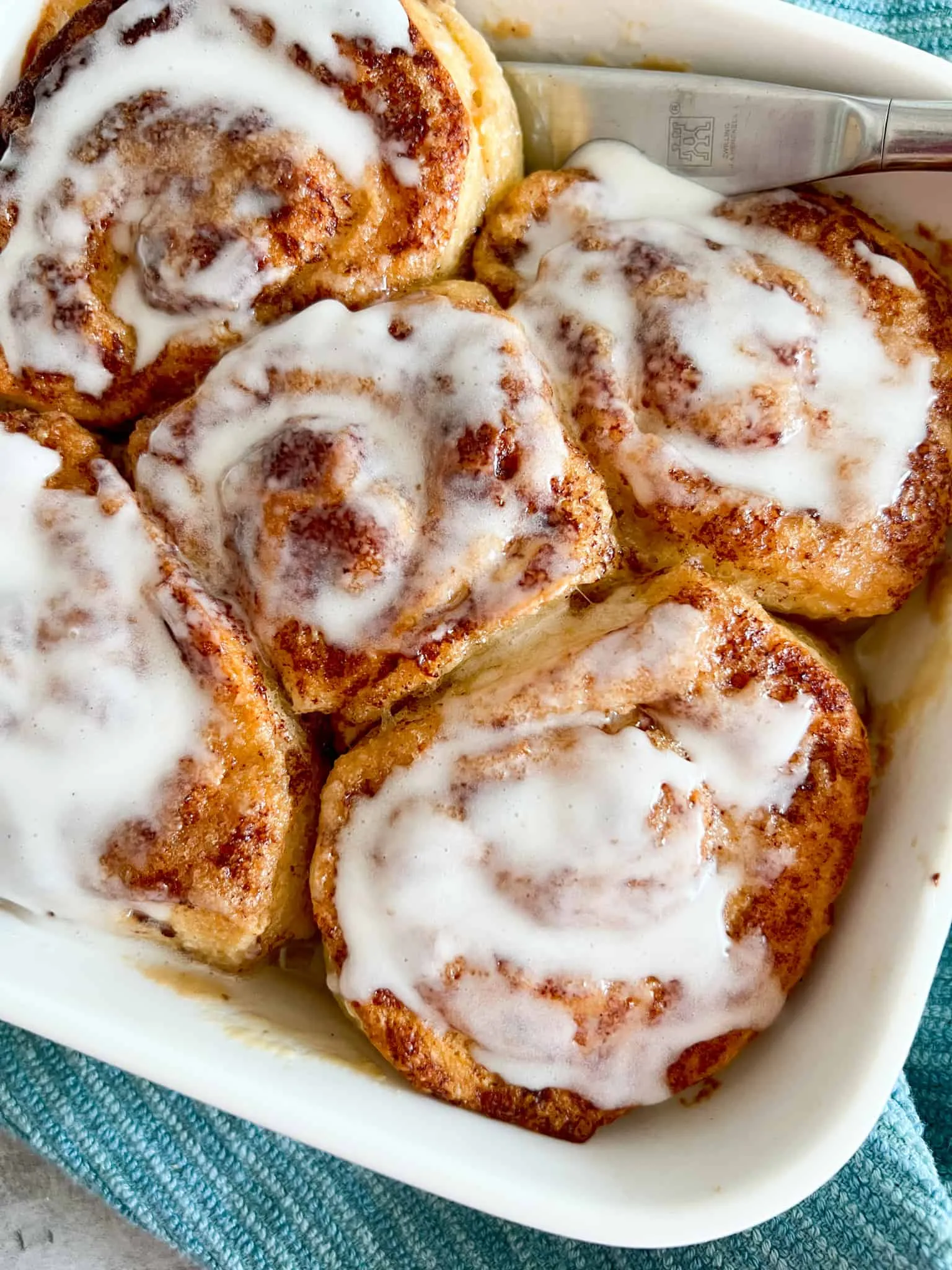TikTok Cinnamon Rolls with Heavy Cream