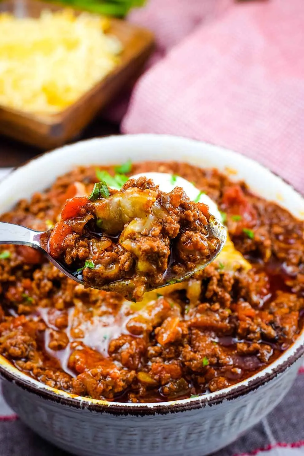 Tim's Chili Low Carb Version Pressure or Slow Cooker