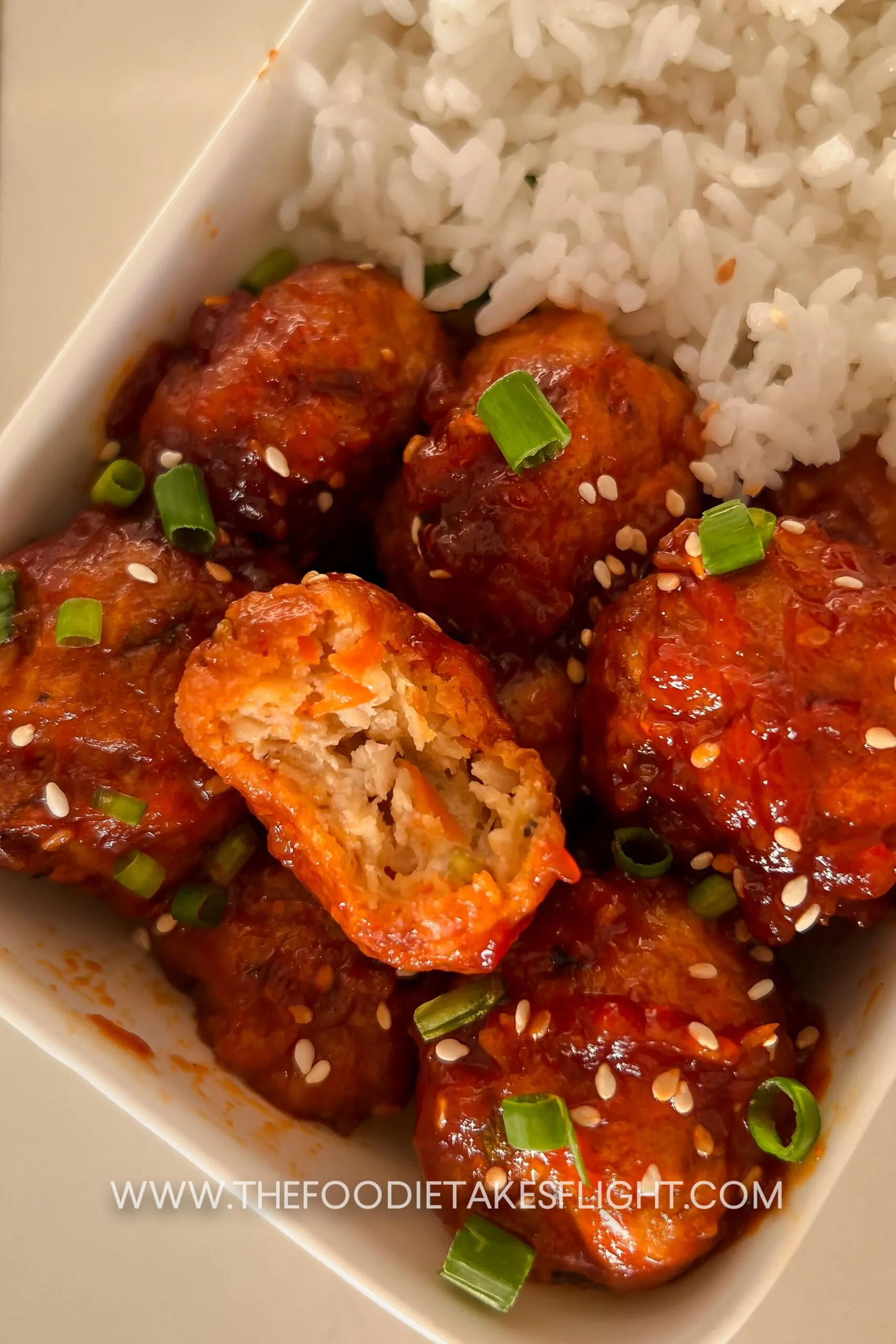 Tofu Balls with Sweet Spicy Sauce