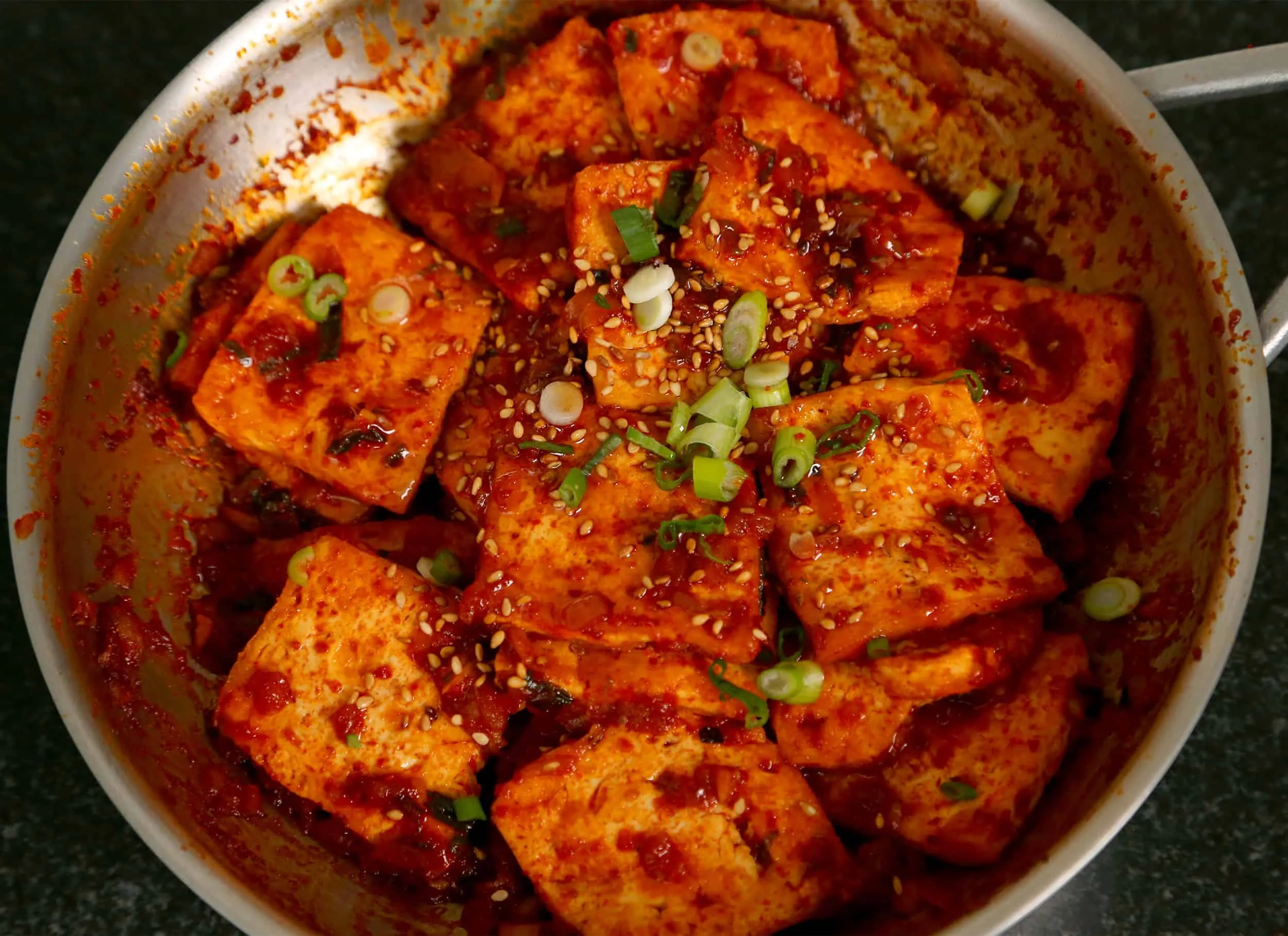 Tofu Braised in Soy Mirin Sauce (Dooboo Jorim 두부조림)