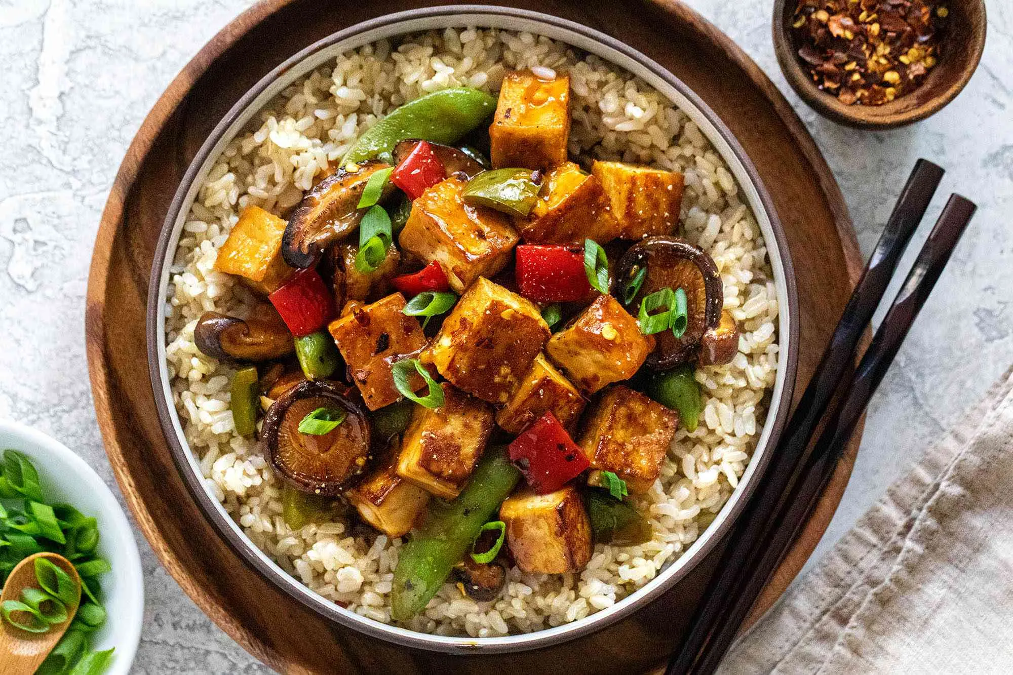 Tofu Rice Stir Fry