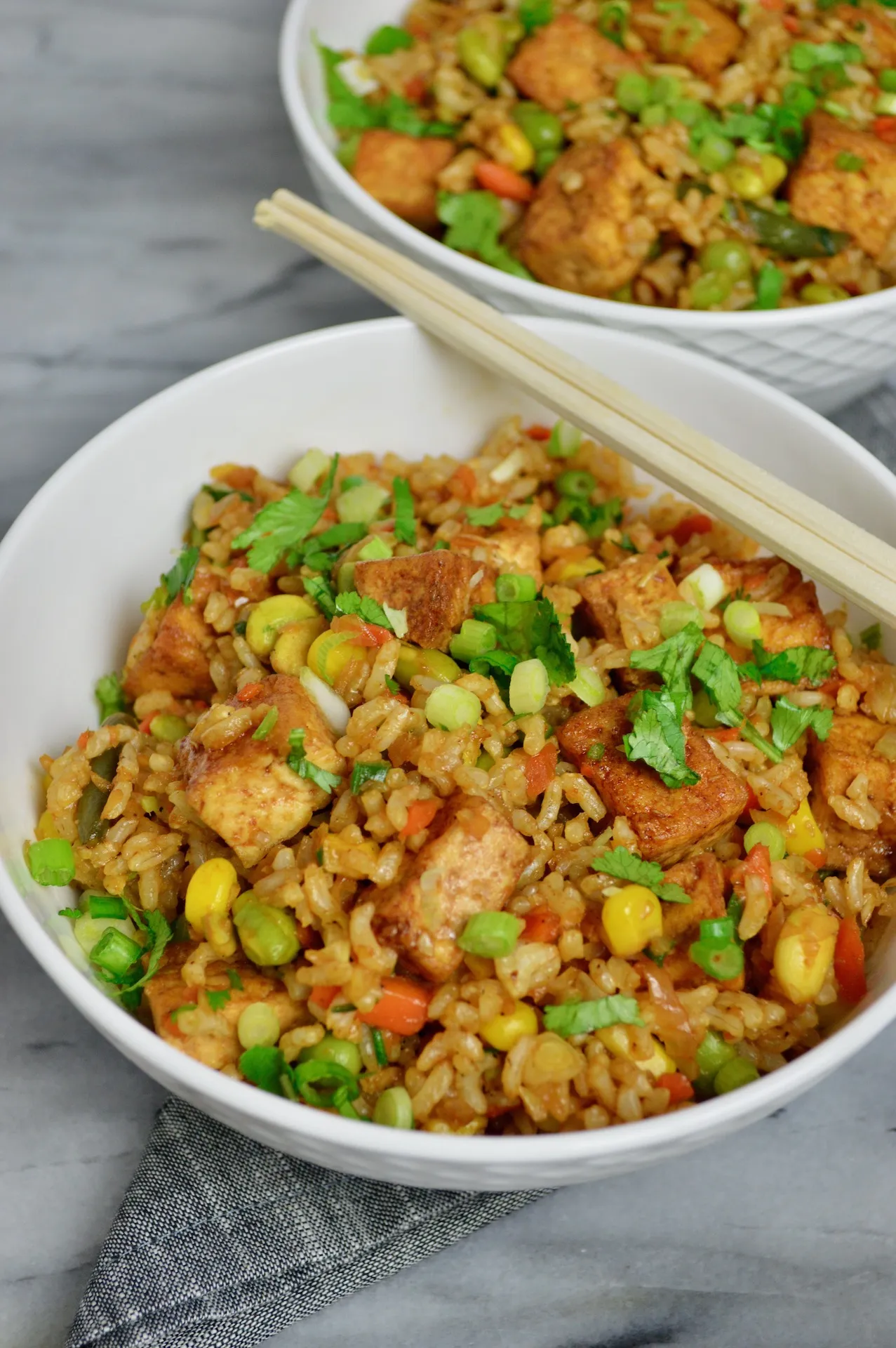 Tofu and Vegetables with Rice