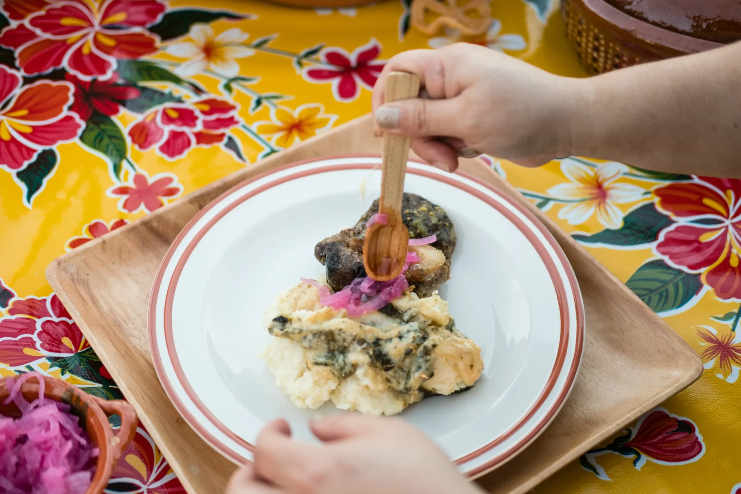 Tomatillo Braised Beef Shanks