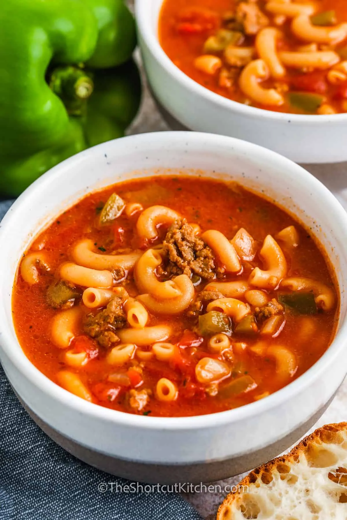 Tomato Beef Macaroni Soup