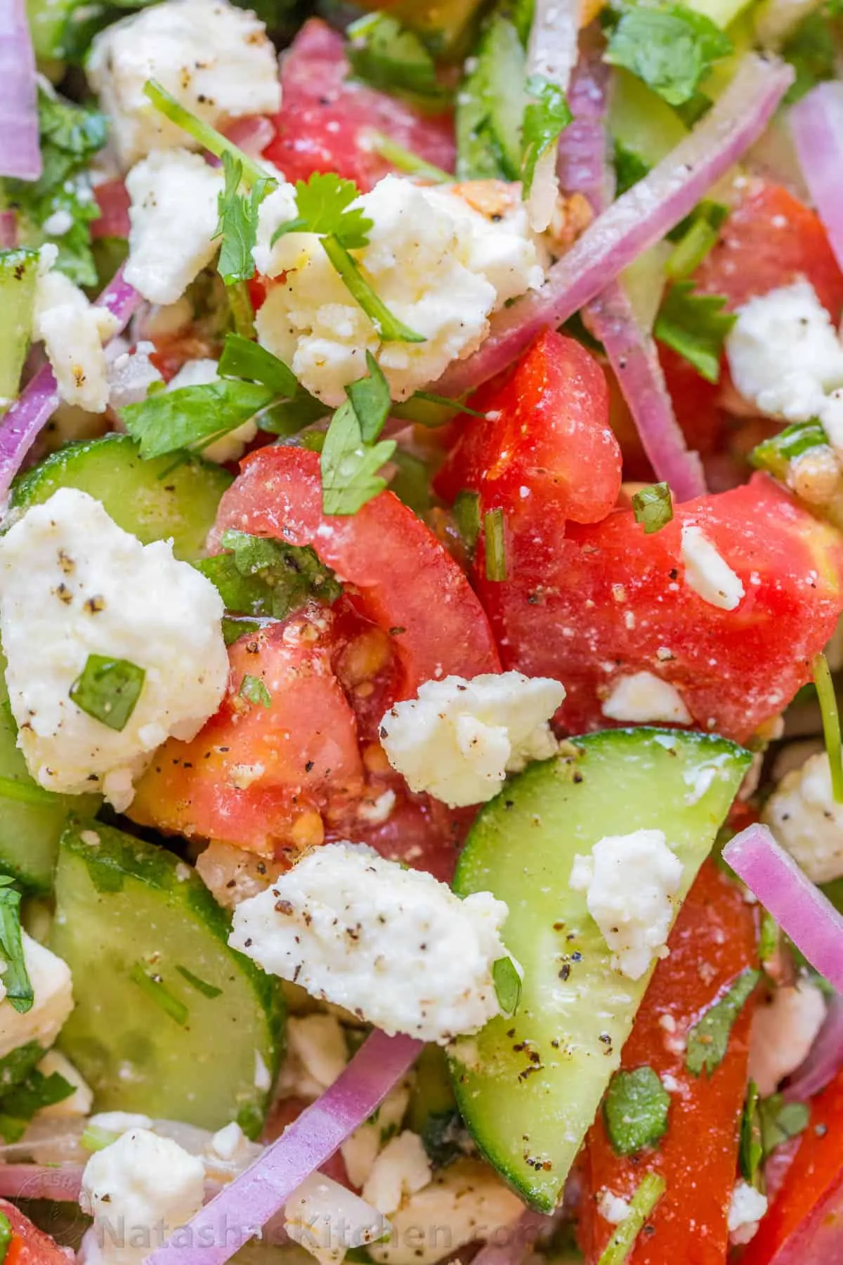 Tomato Cucumber and Feta Salad