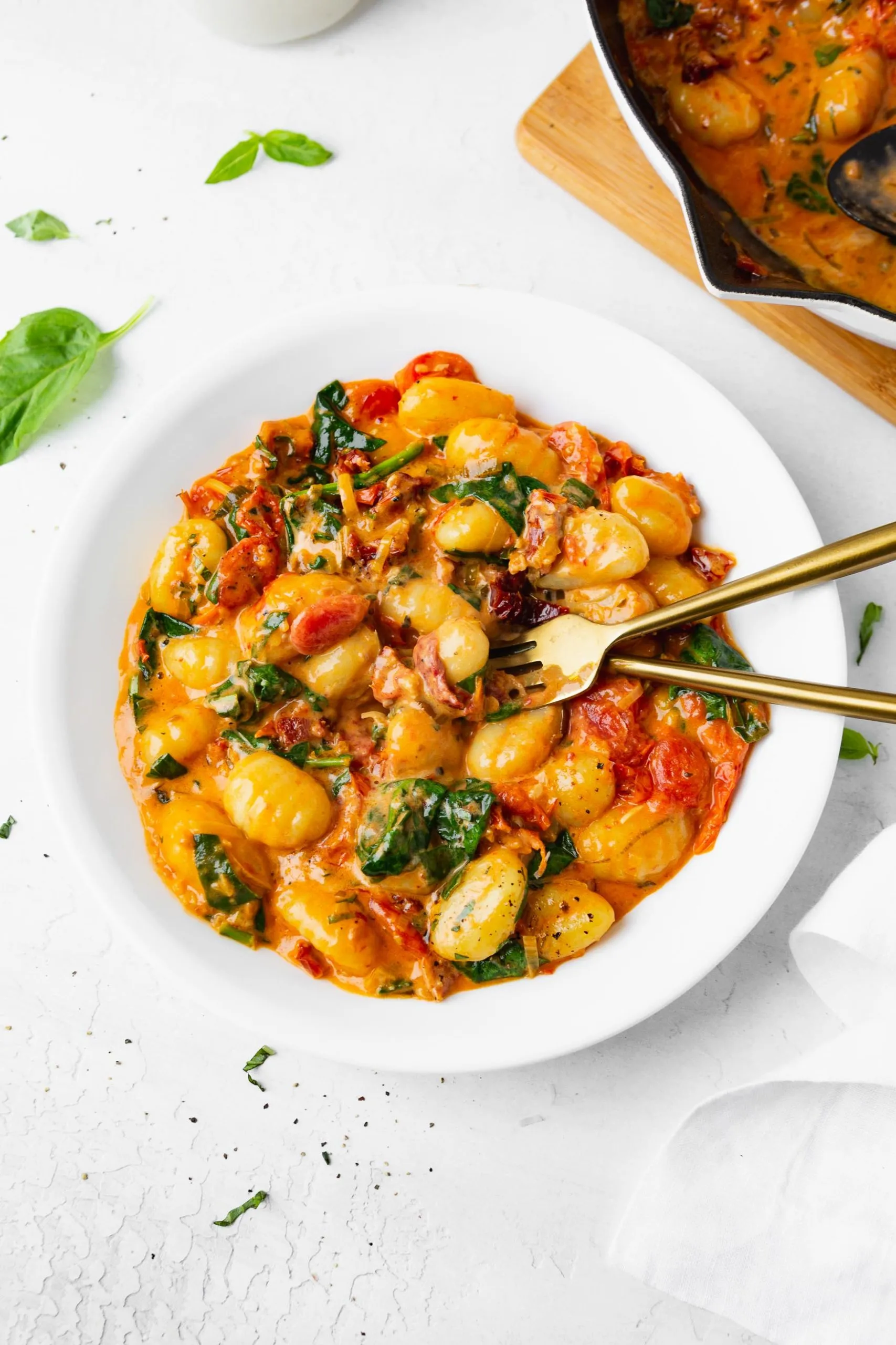 Tomato Gnocchi Stew with Greens