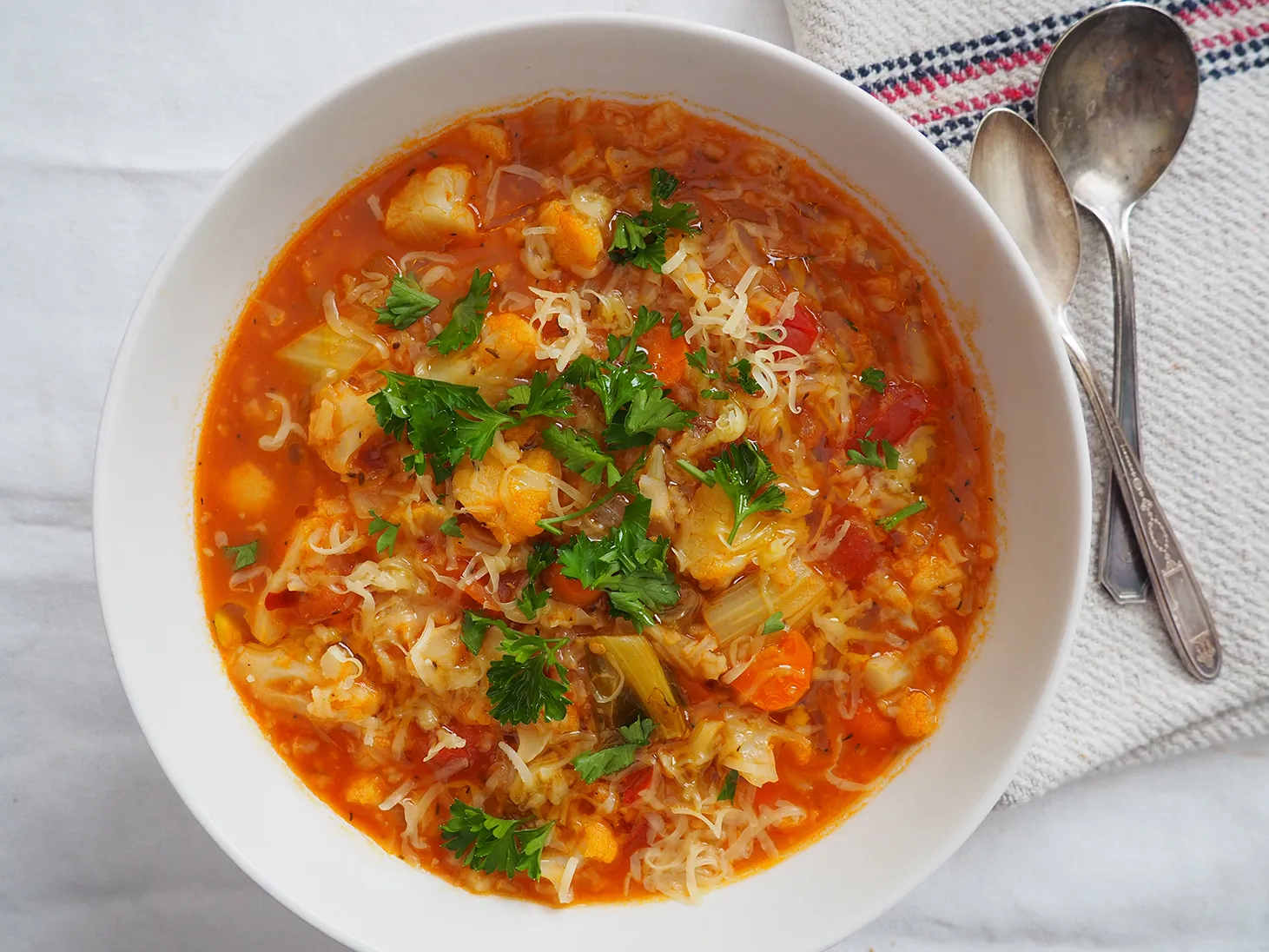 Tomato Soup with Cauliflower