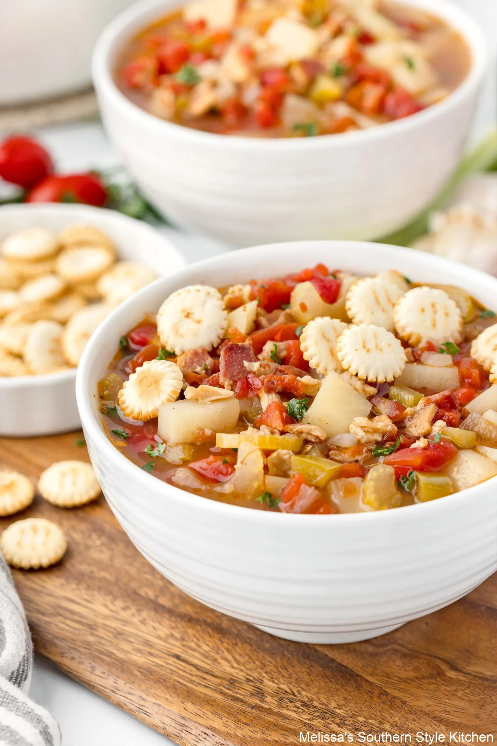 Tomato and Bacon Clam Chowder