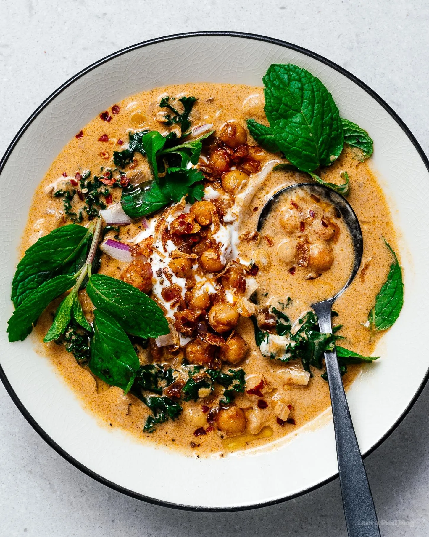Tomato and Coconut Curry Chickpea Stew