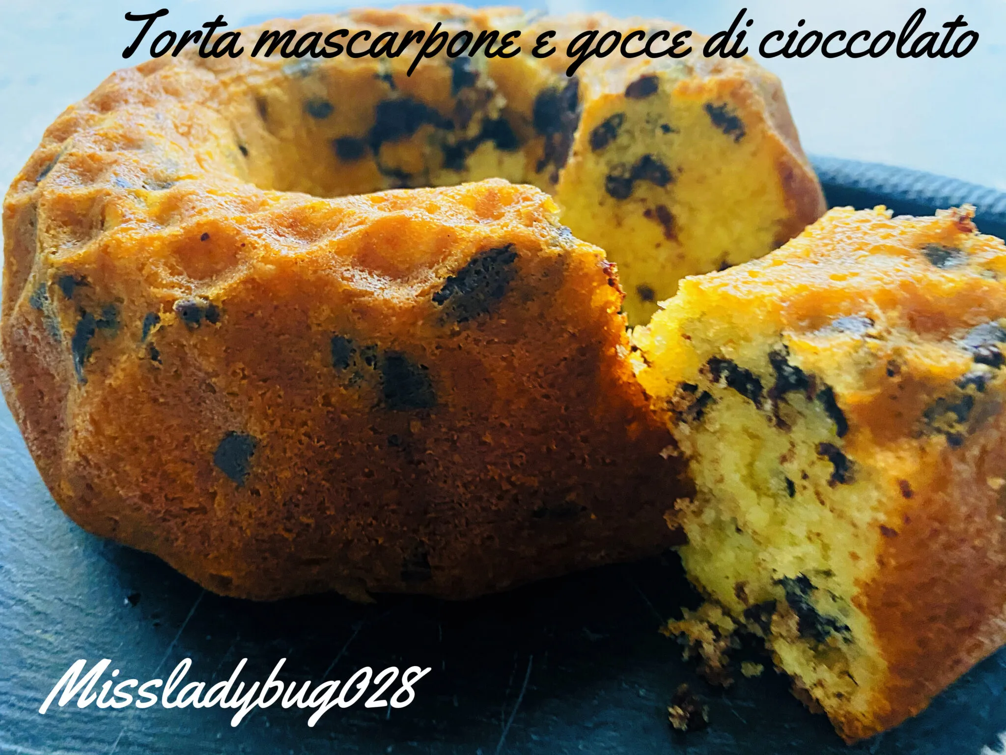 Torta di Mascarpone e Gocce di Cioccolato
