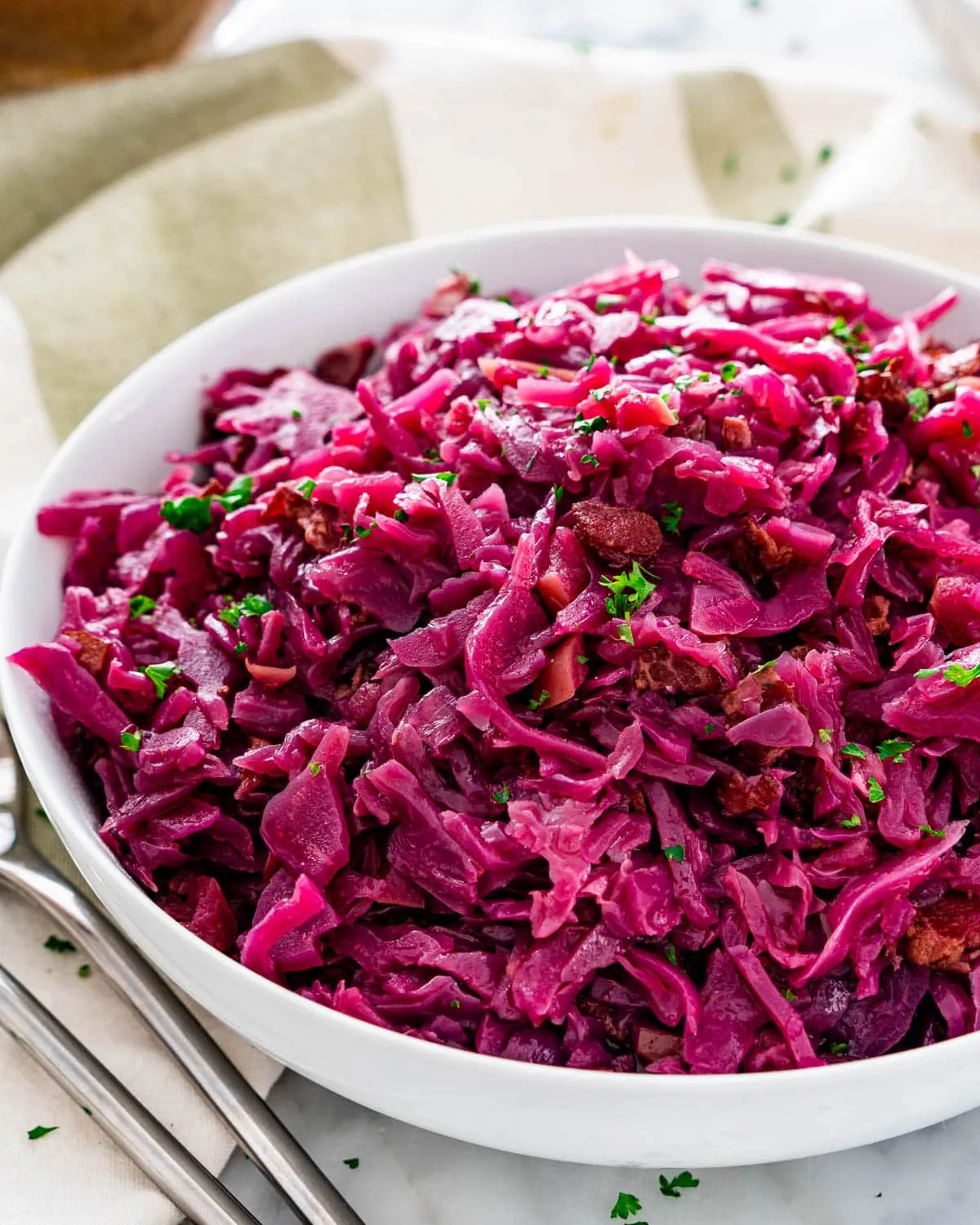 Traditional German Rotkohl (Sweet Sour Red Cabbage)