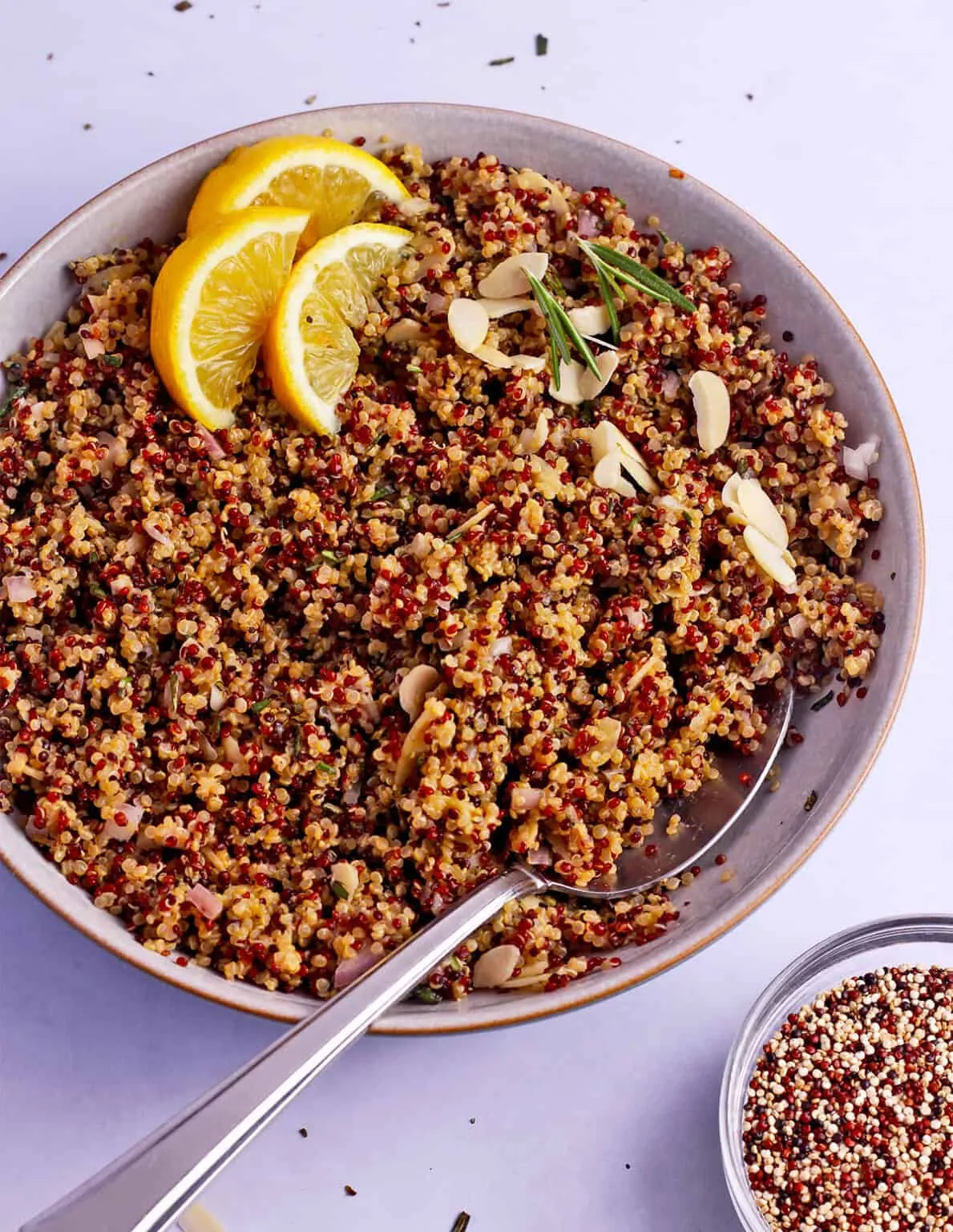 Tri Color Quinoa with Walnuts and Cranberries