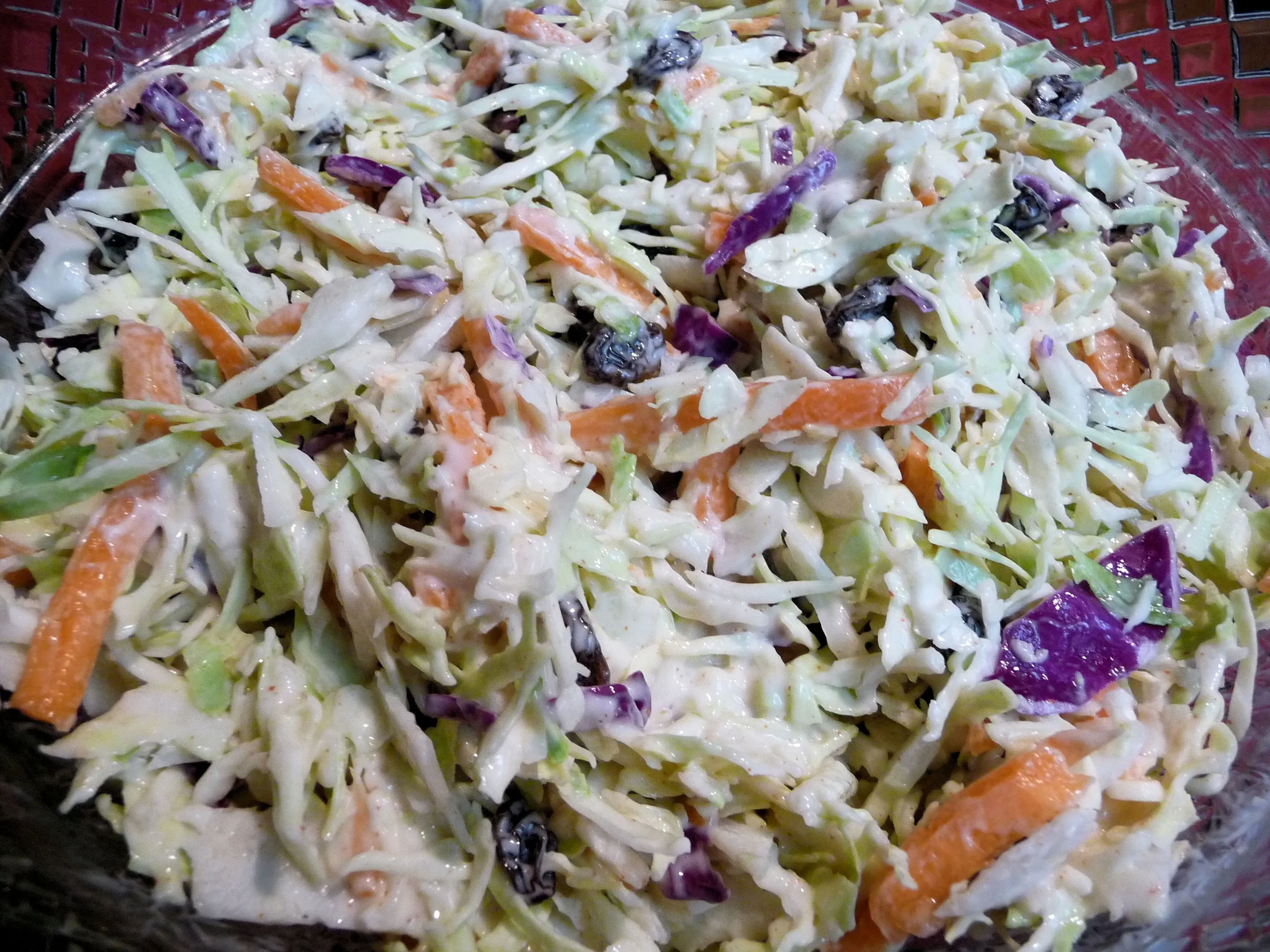 Tri Color Slaw with Lime Dressing