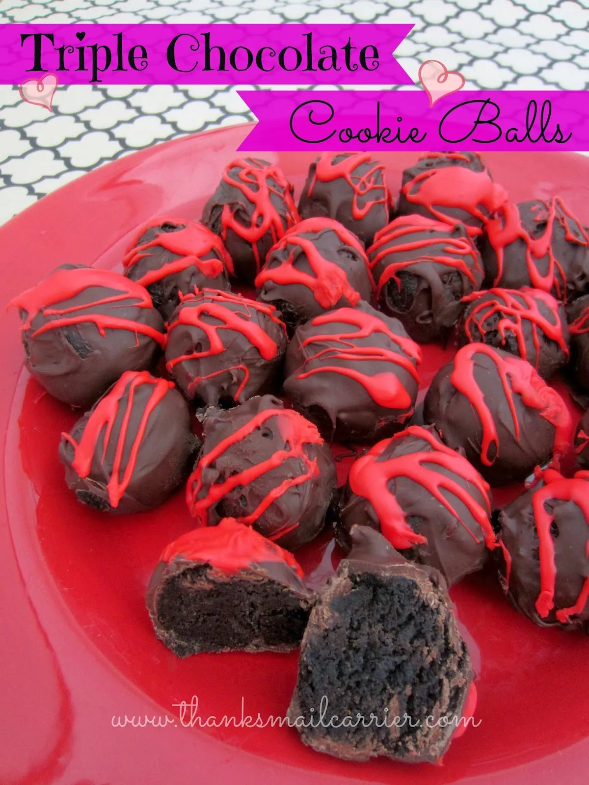 Triple Chocolate Cookie Balls