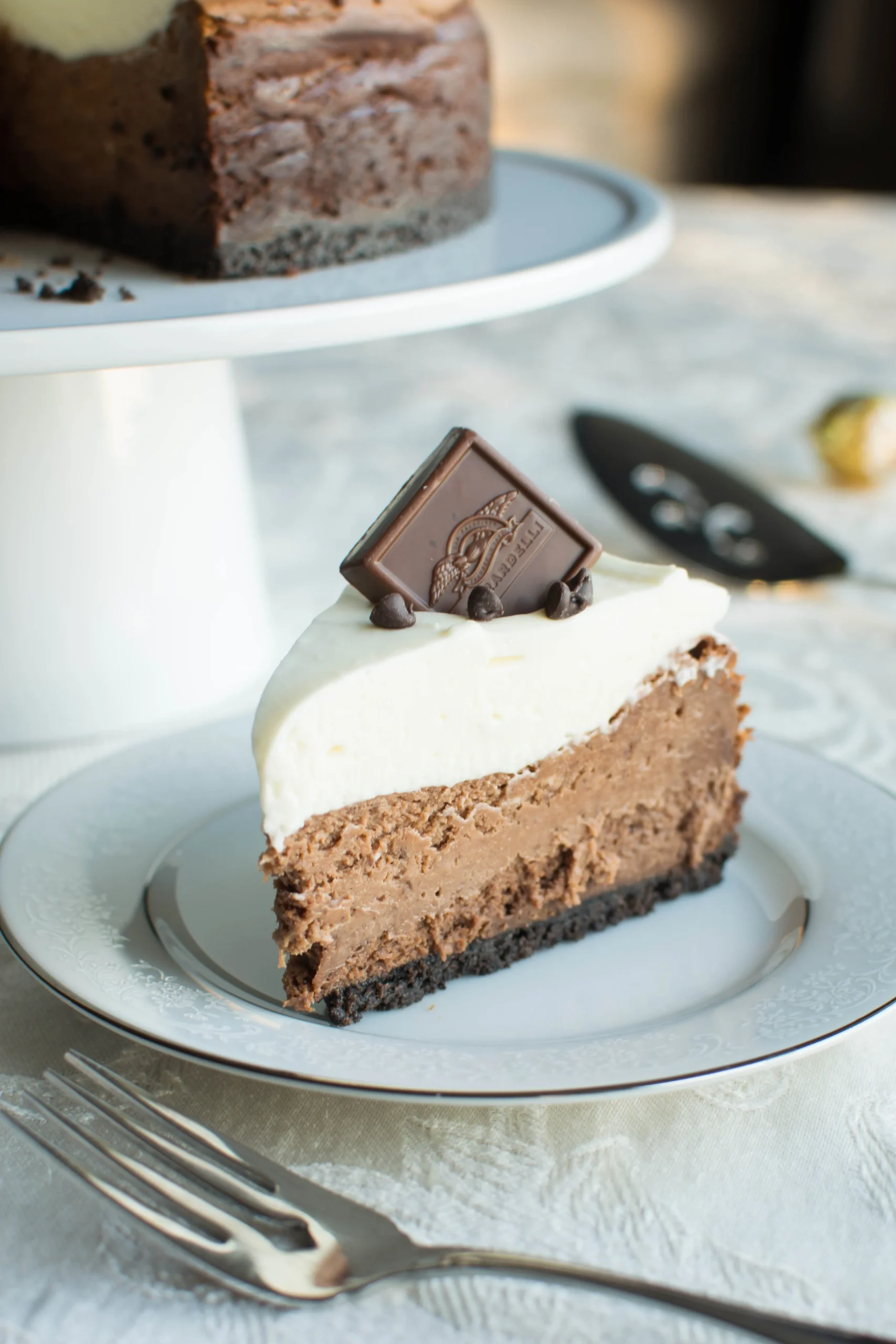 Triple Chocolate Fridge Cheesecake
