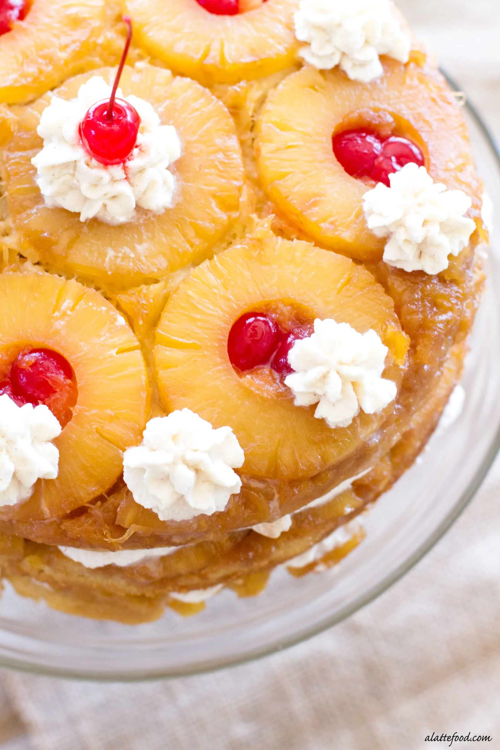Triple Layer Pineapple Upside Down Cake