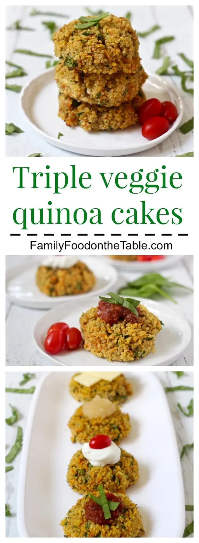 Triple Veggie Quinoa Cakes