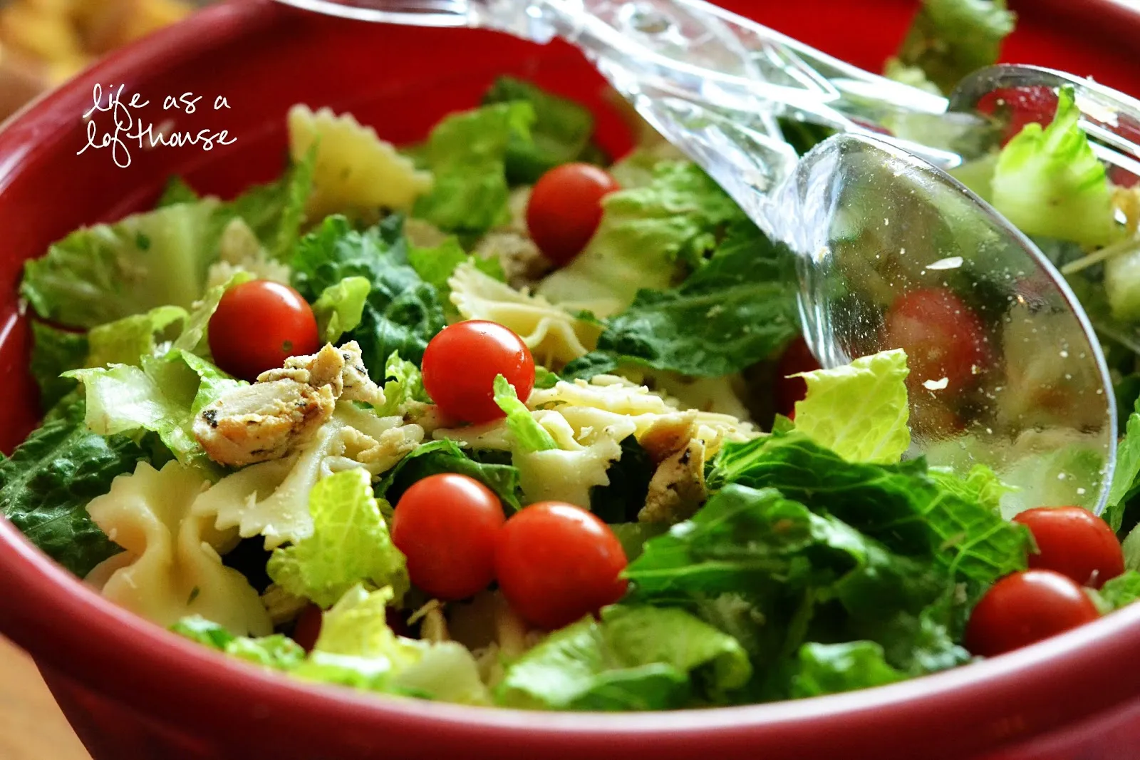 Tropical Chicken Bowtie Pasta Salad