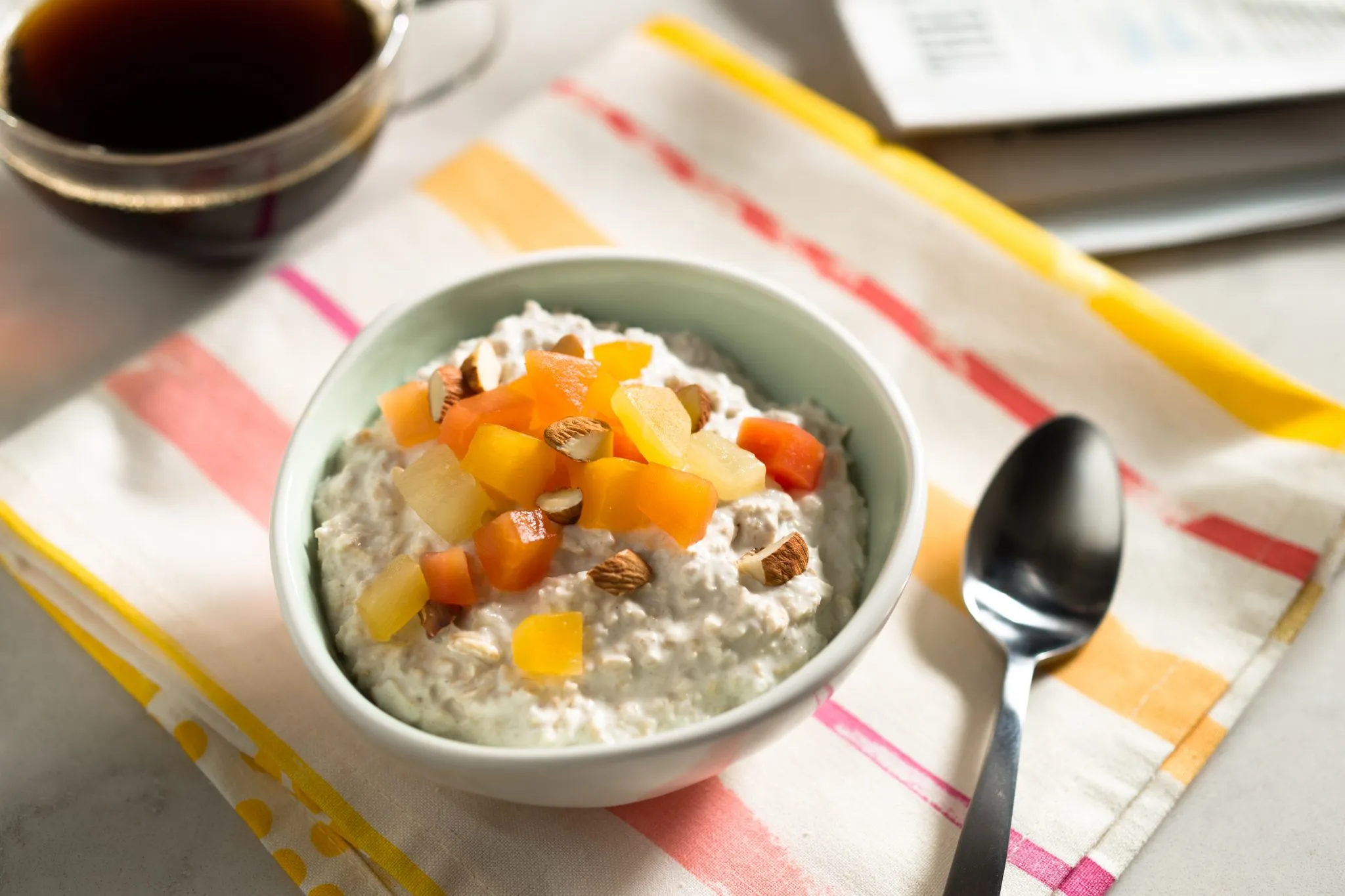 Tropical Overnight Oats with Coconut Milk