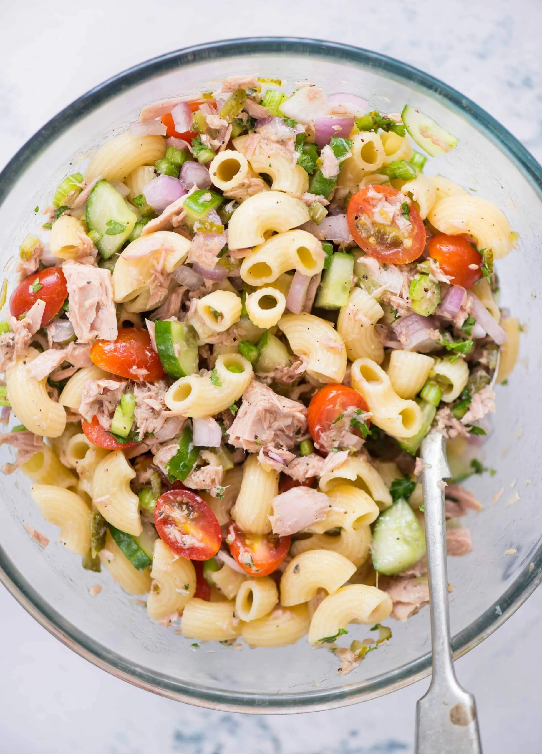 Tuna Pasta Shell Salad
