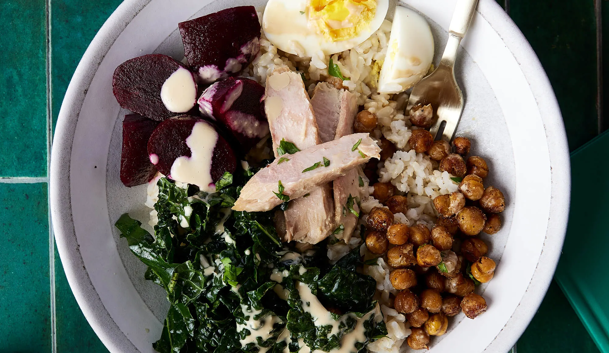 Tuna and Tahini Buddha Bowl