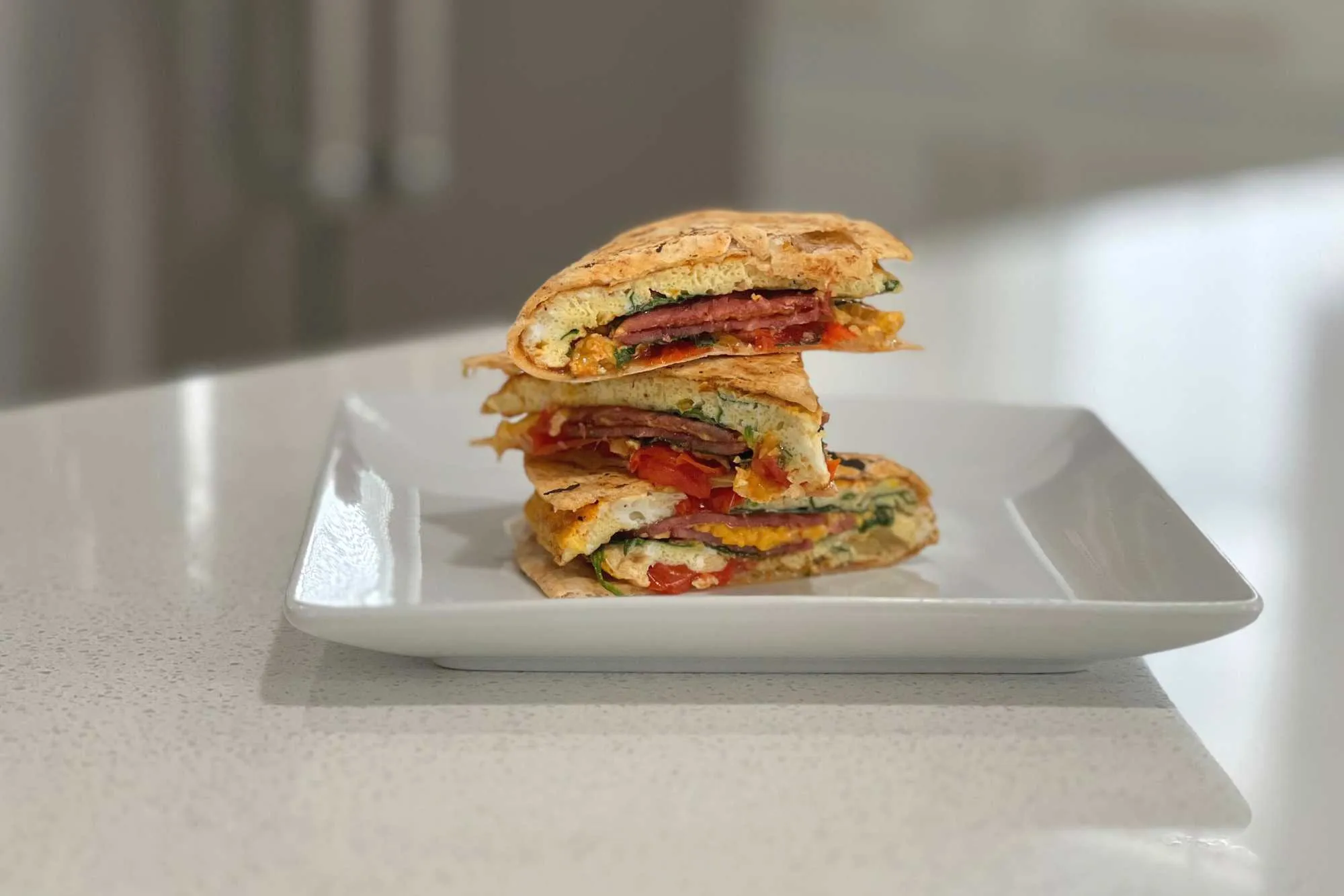 Turkey Bacon Breakfast Quesadilla