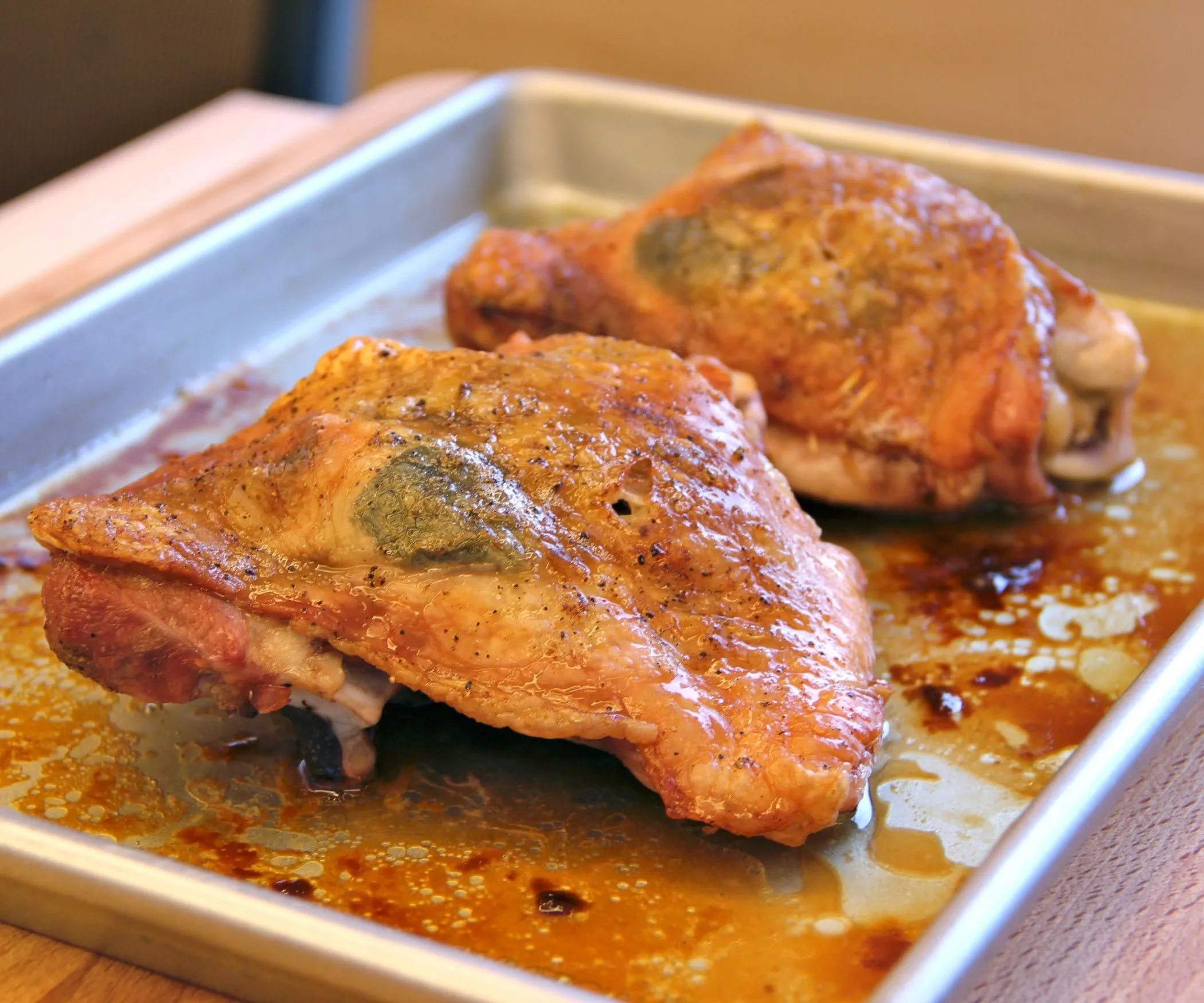 Turkey Thighs and Broth