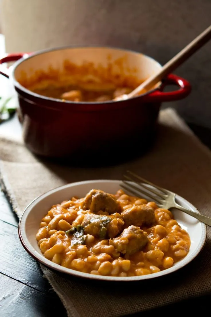 Tuscan Bean Stew Sausages