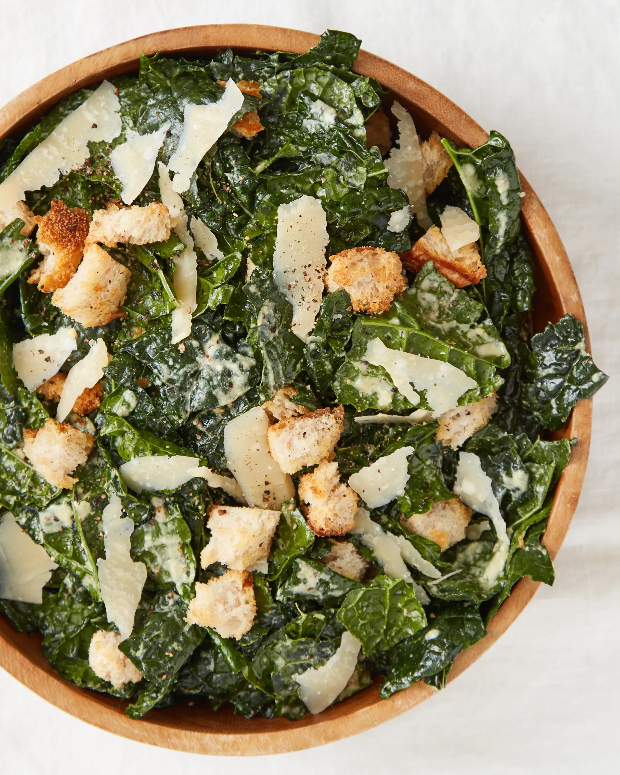 Tuscan Kale Caesar with Millet Croutons