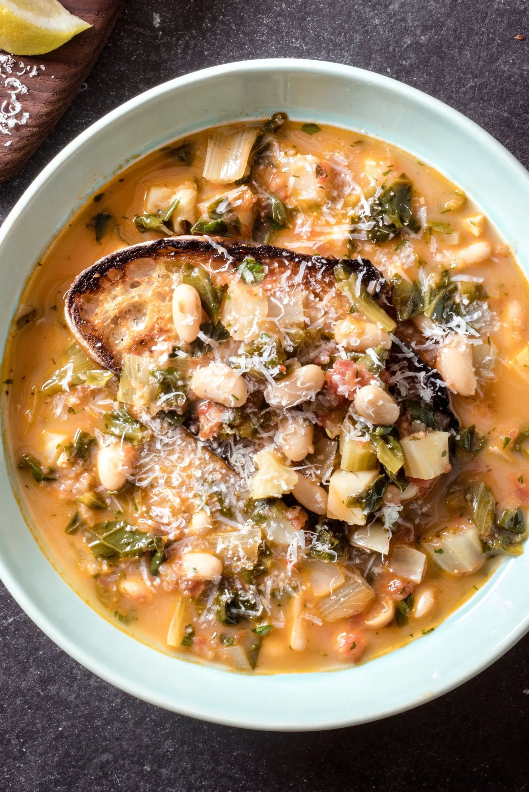 Tuscan White Bean Escarole Soup