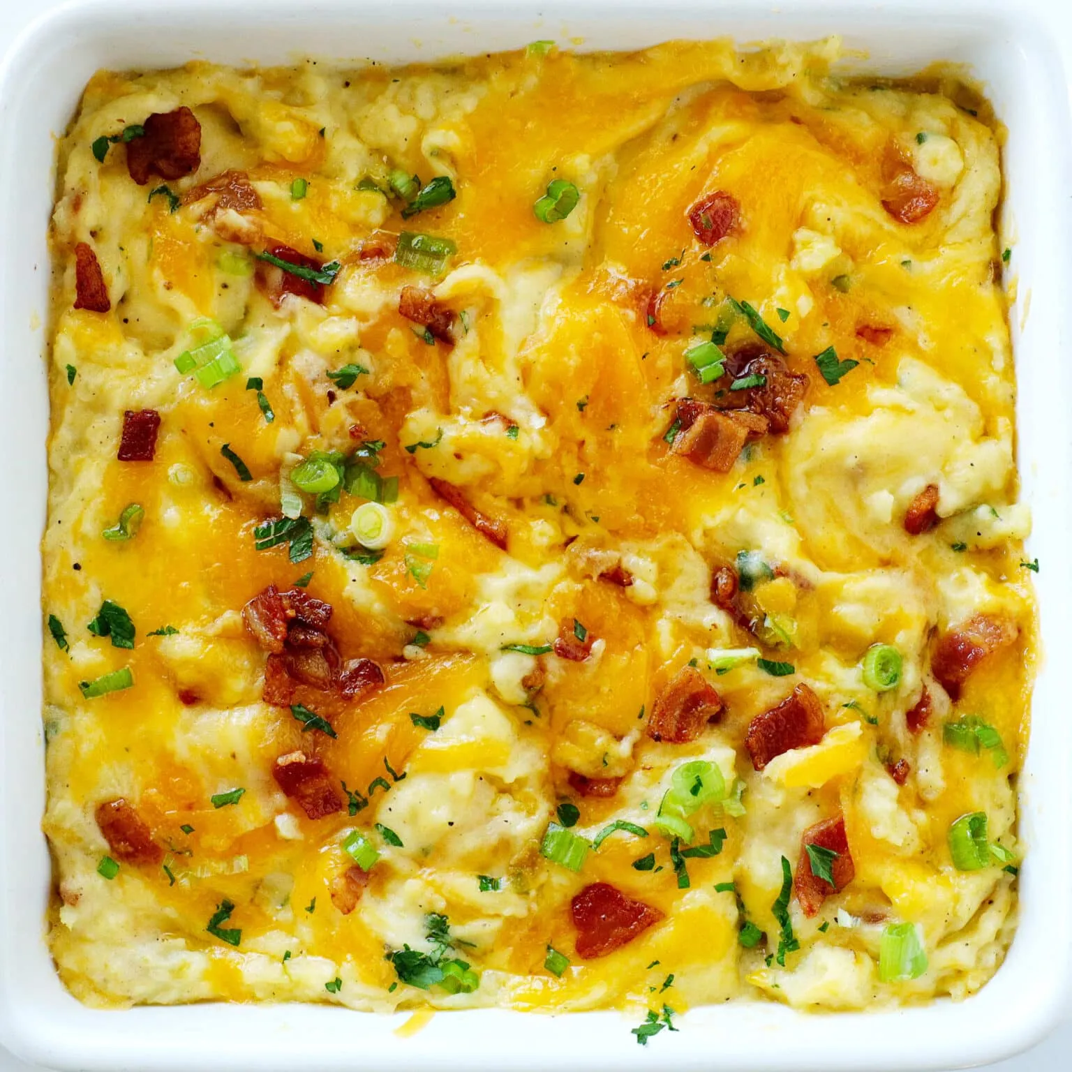 Twice Baked Mashed Potatoes