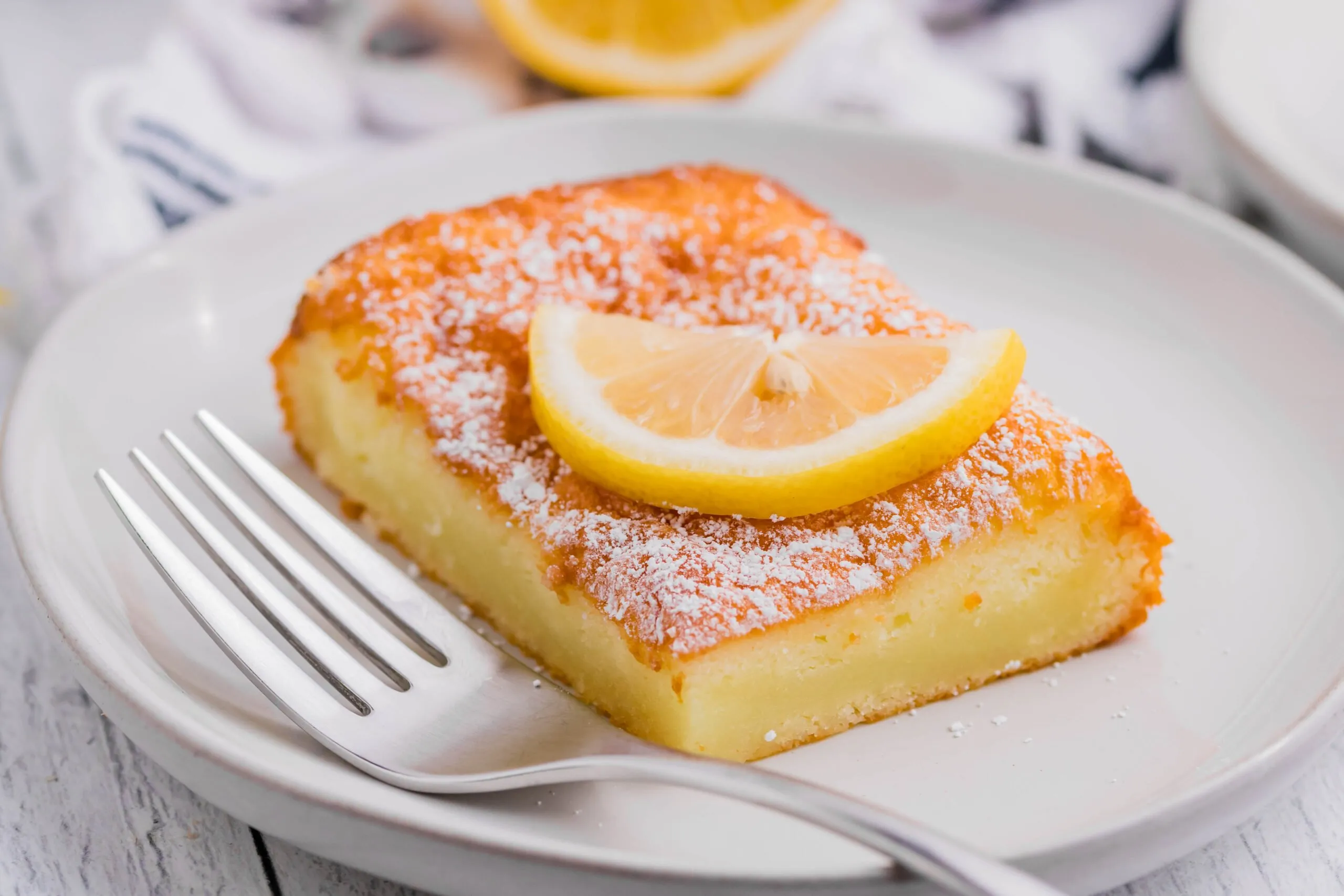 Two Ingredient Lemon Cake Bars