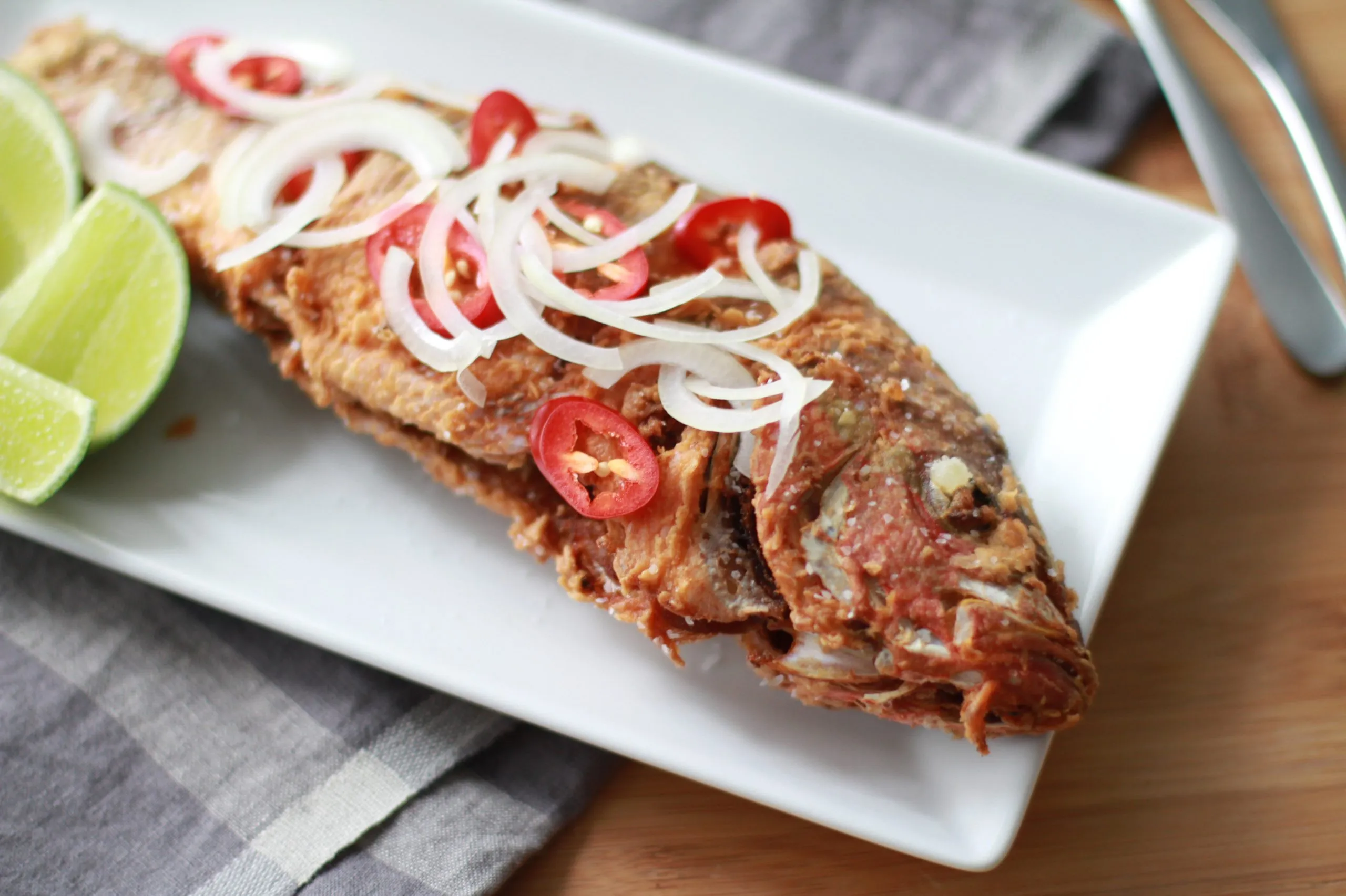 Unfried Fried Red Snapper