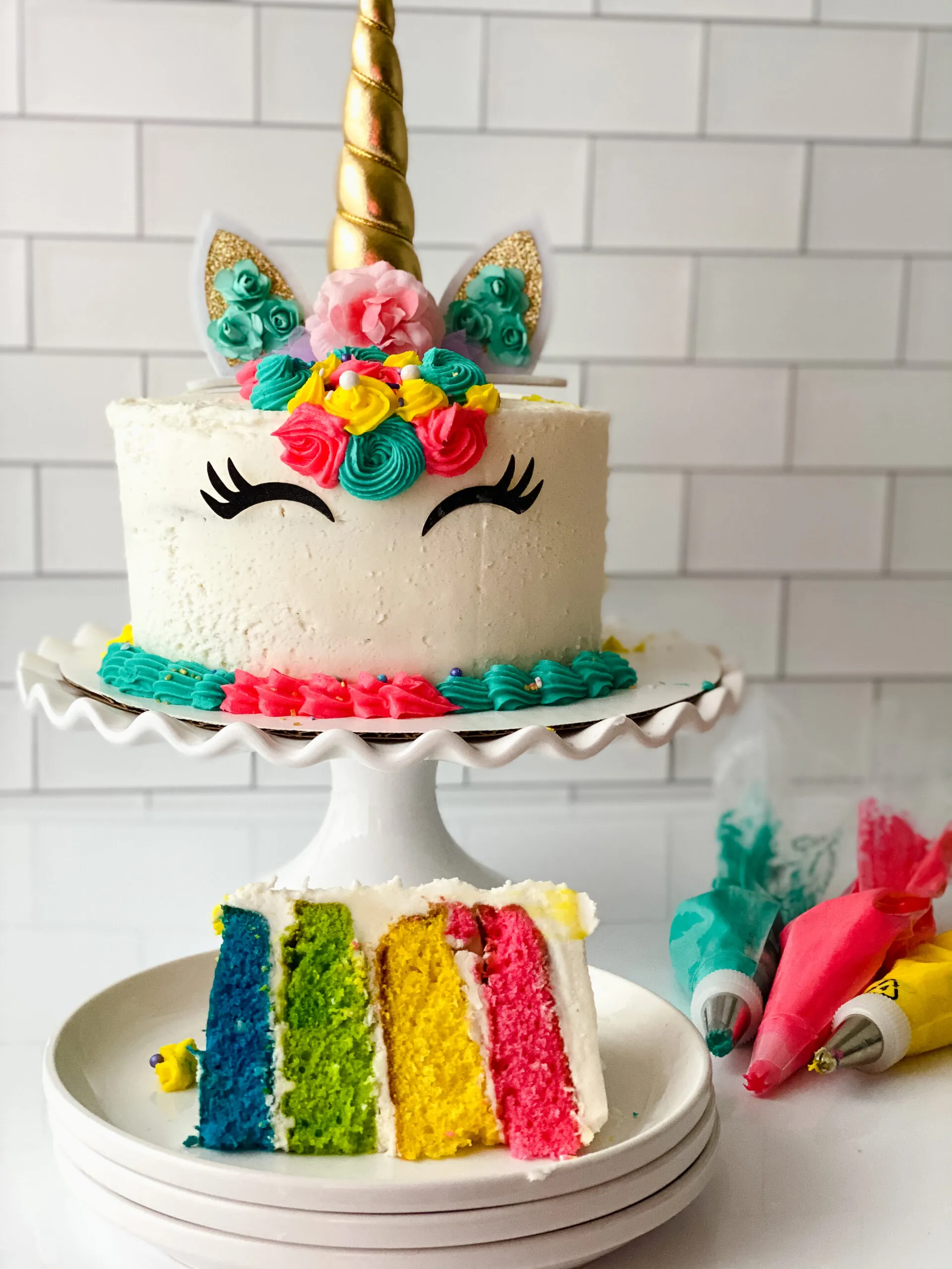 Unicorn Cake Rainbow Layers