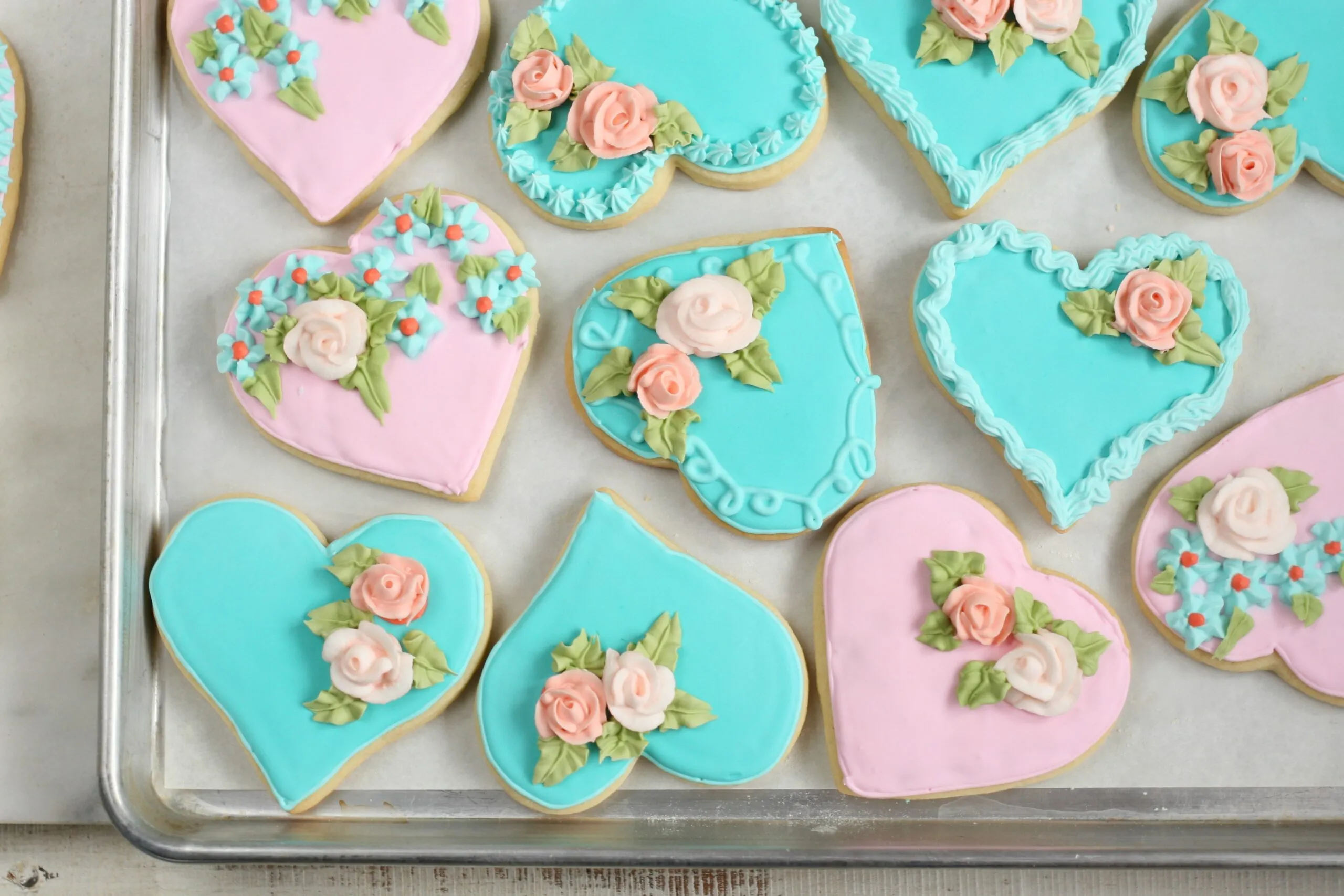 Valentine Heart Sugar Cookies