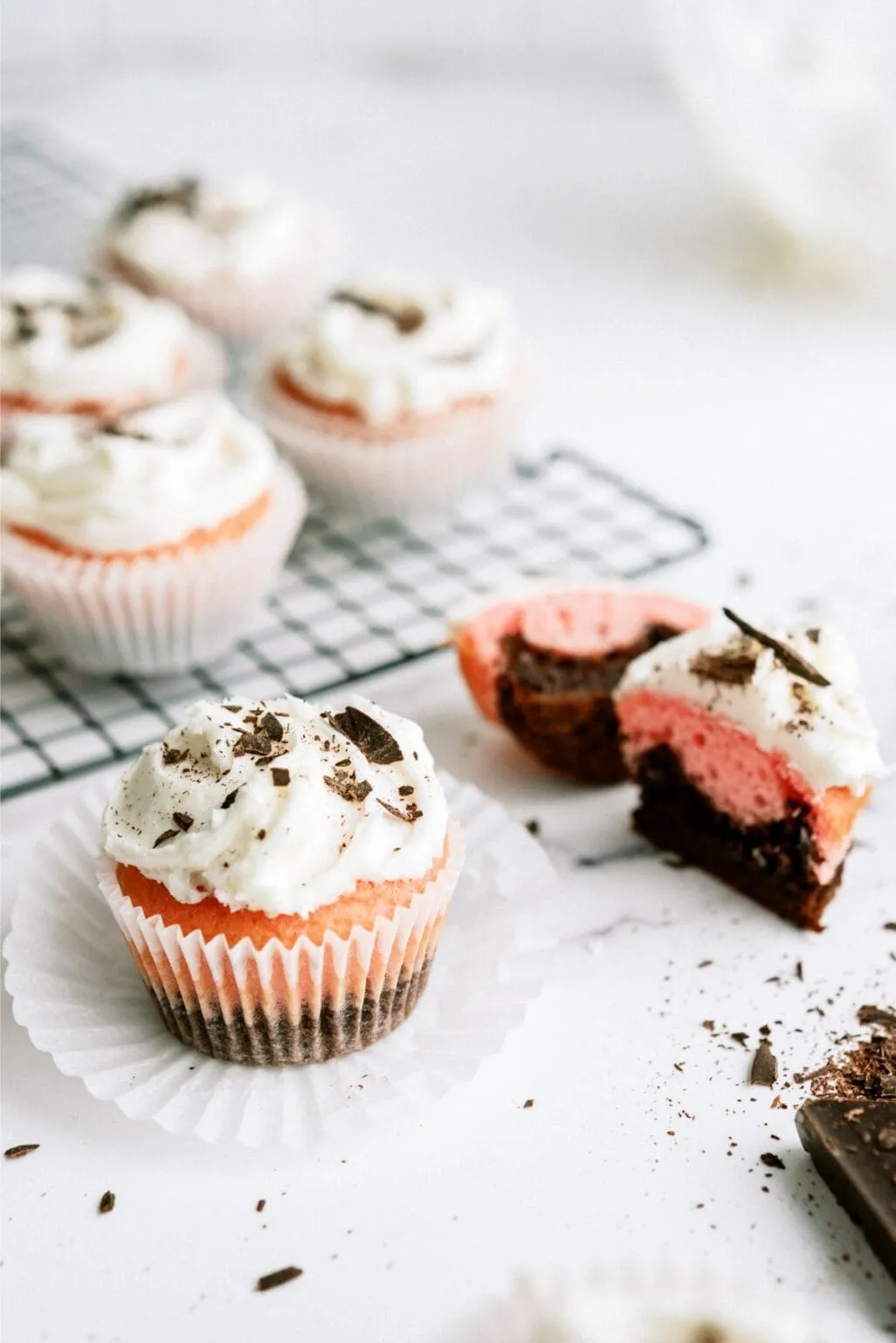 Valentine's Day Neapolitan Cupcakes