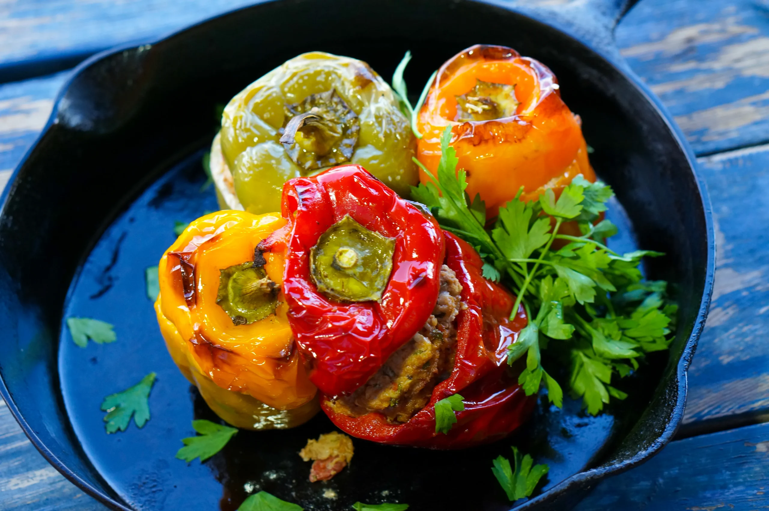 Veal Stuffed Bell Peppers