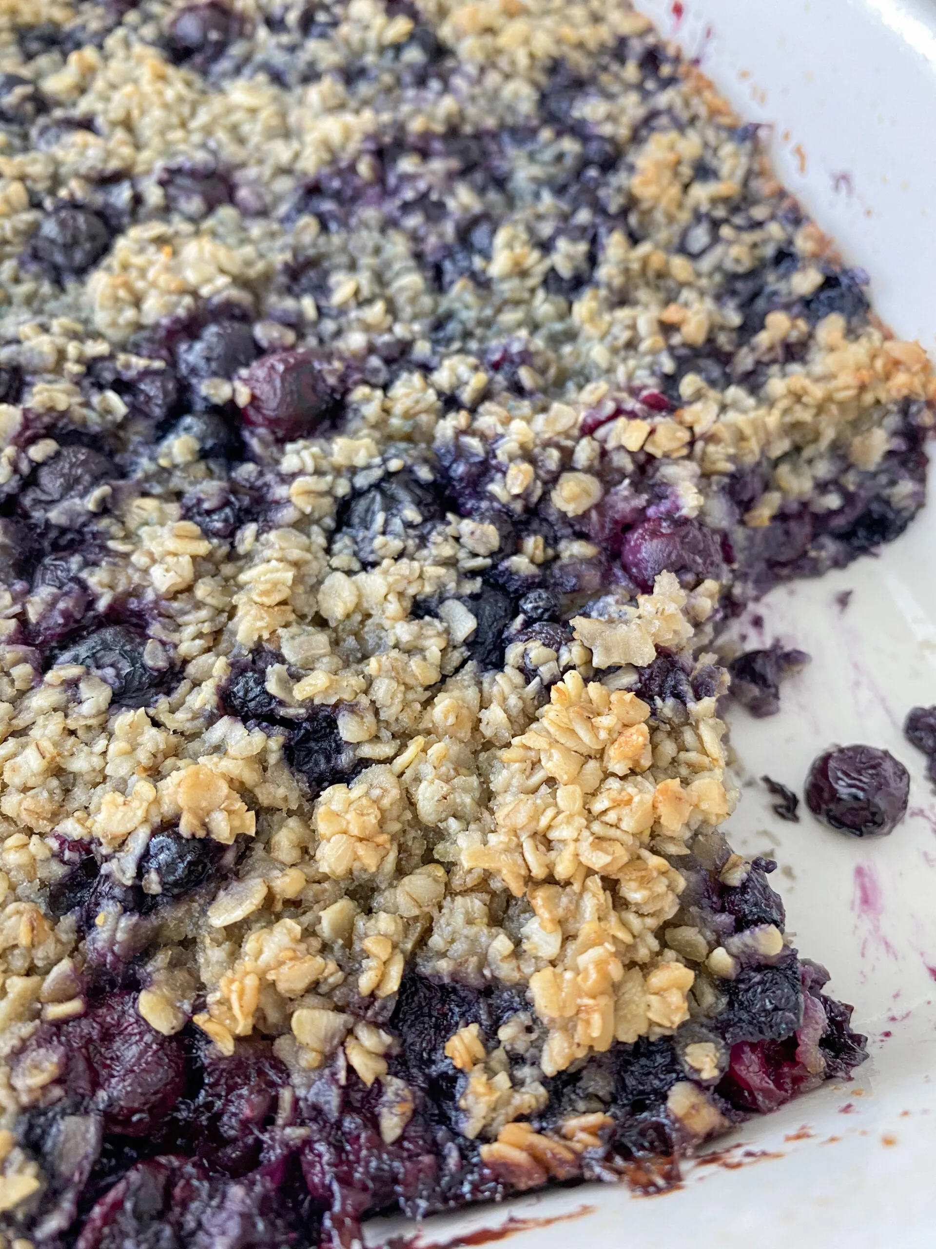 Vegan Blender Baked Blueberry Oatmeal