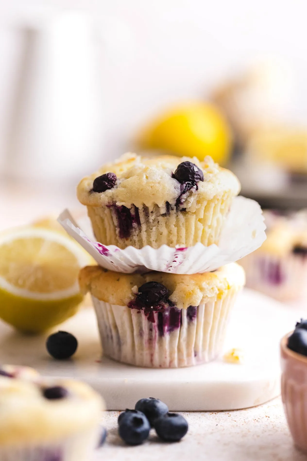 Vegan Blueberry Lemon Muffins