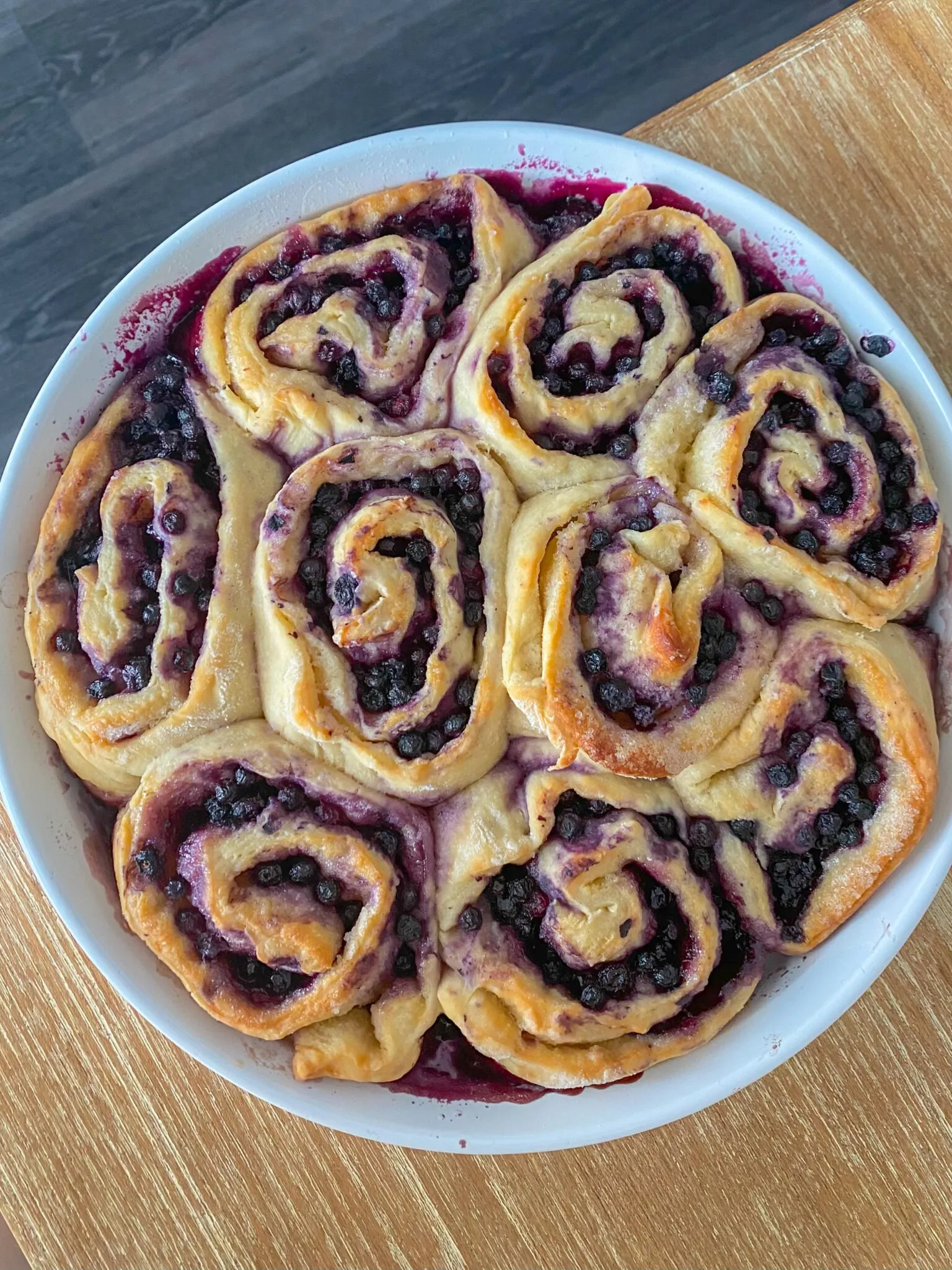 Vegan Blueberry Sweet Rolls