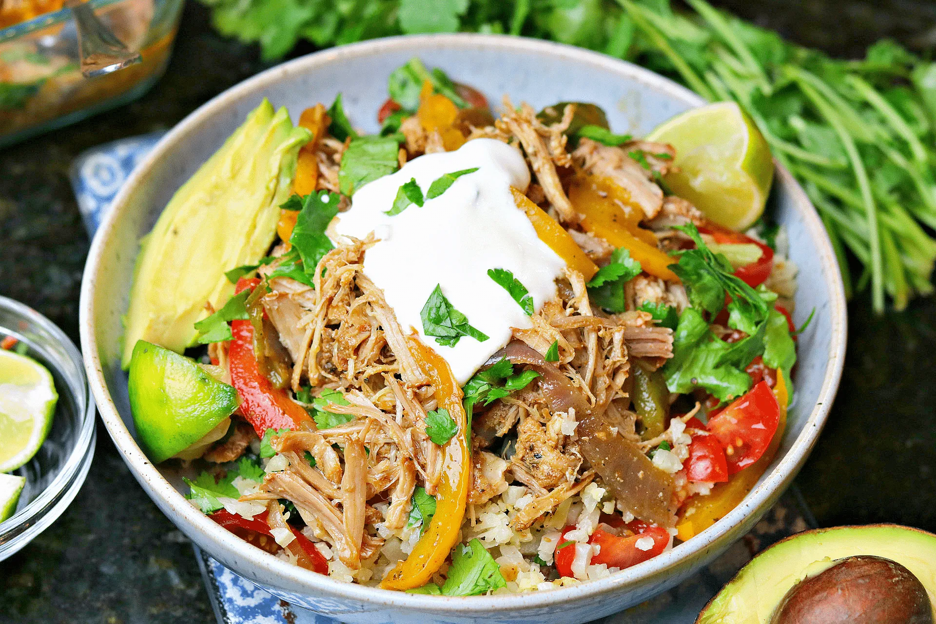 Vegan Carnitas Burrito Bowl