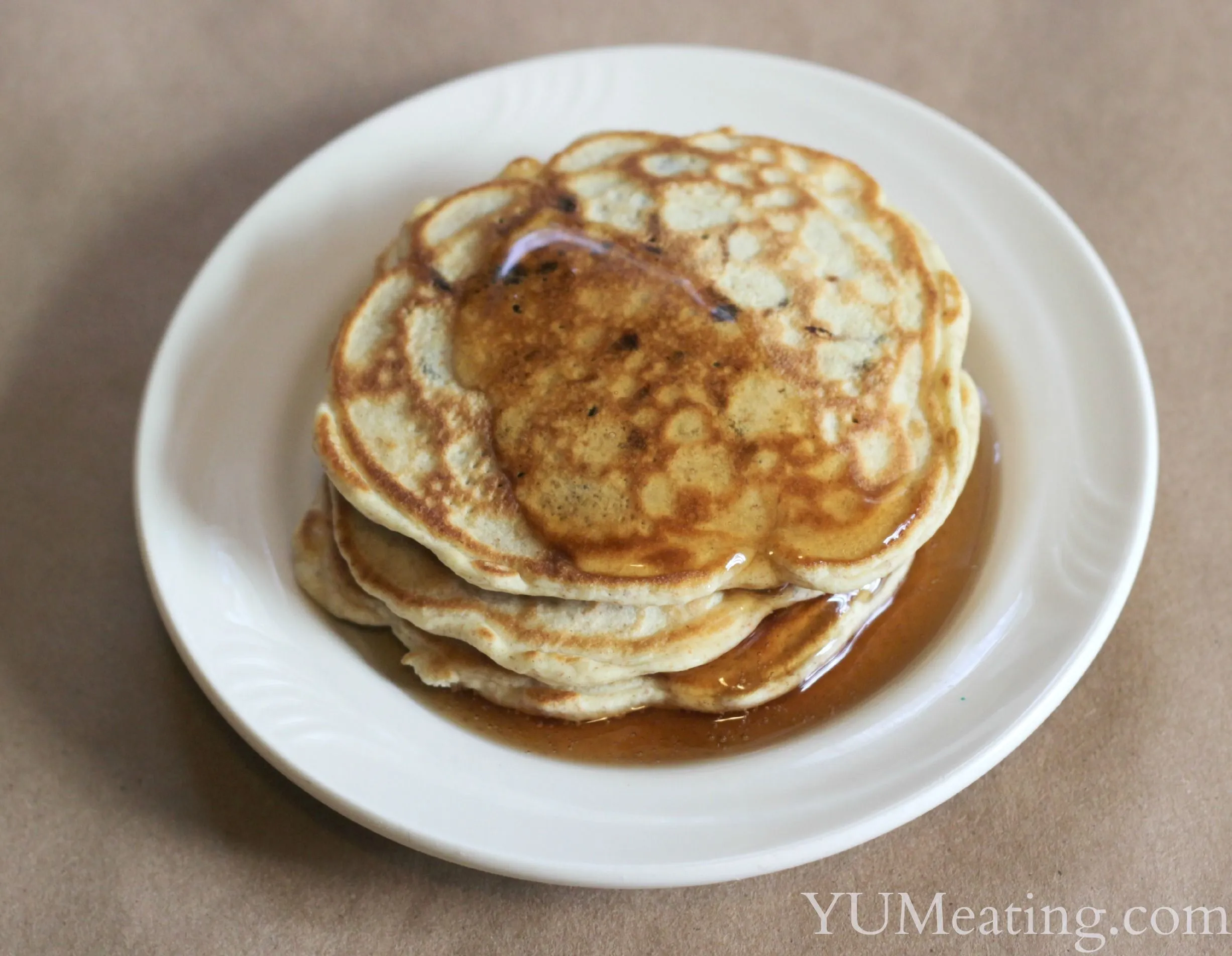 Vegan Carob Chip Pancakes
