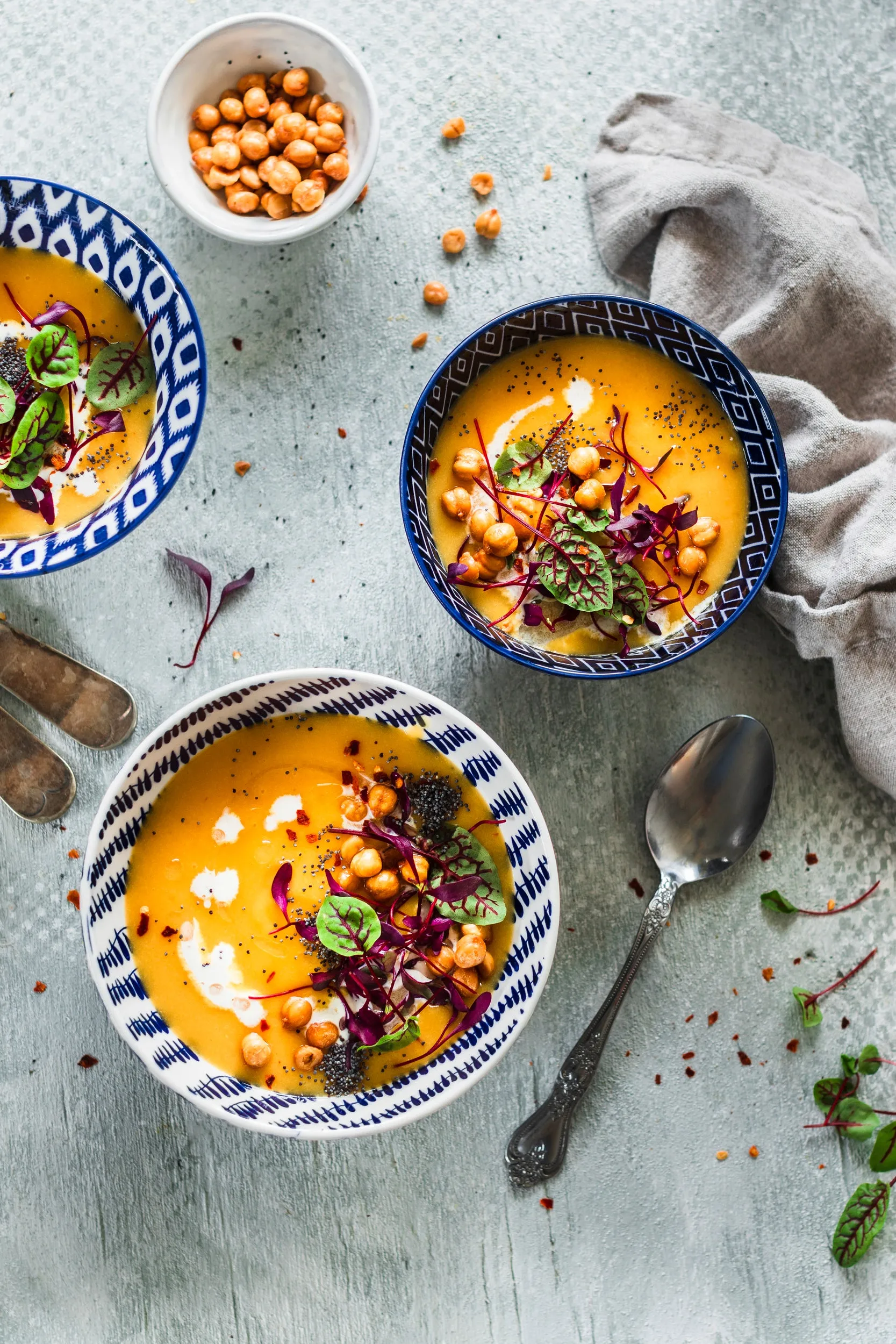 Vegan Carrot Tahini Soup