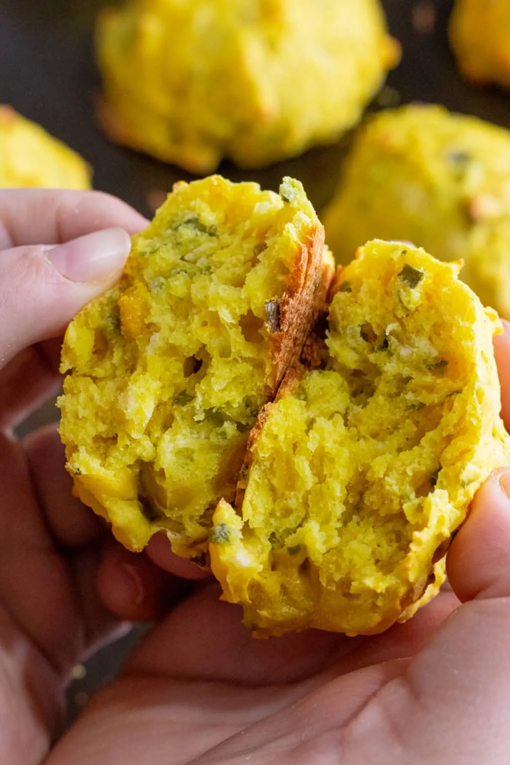 Vegan Cheesy Drop Biscuits