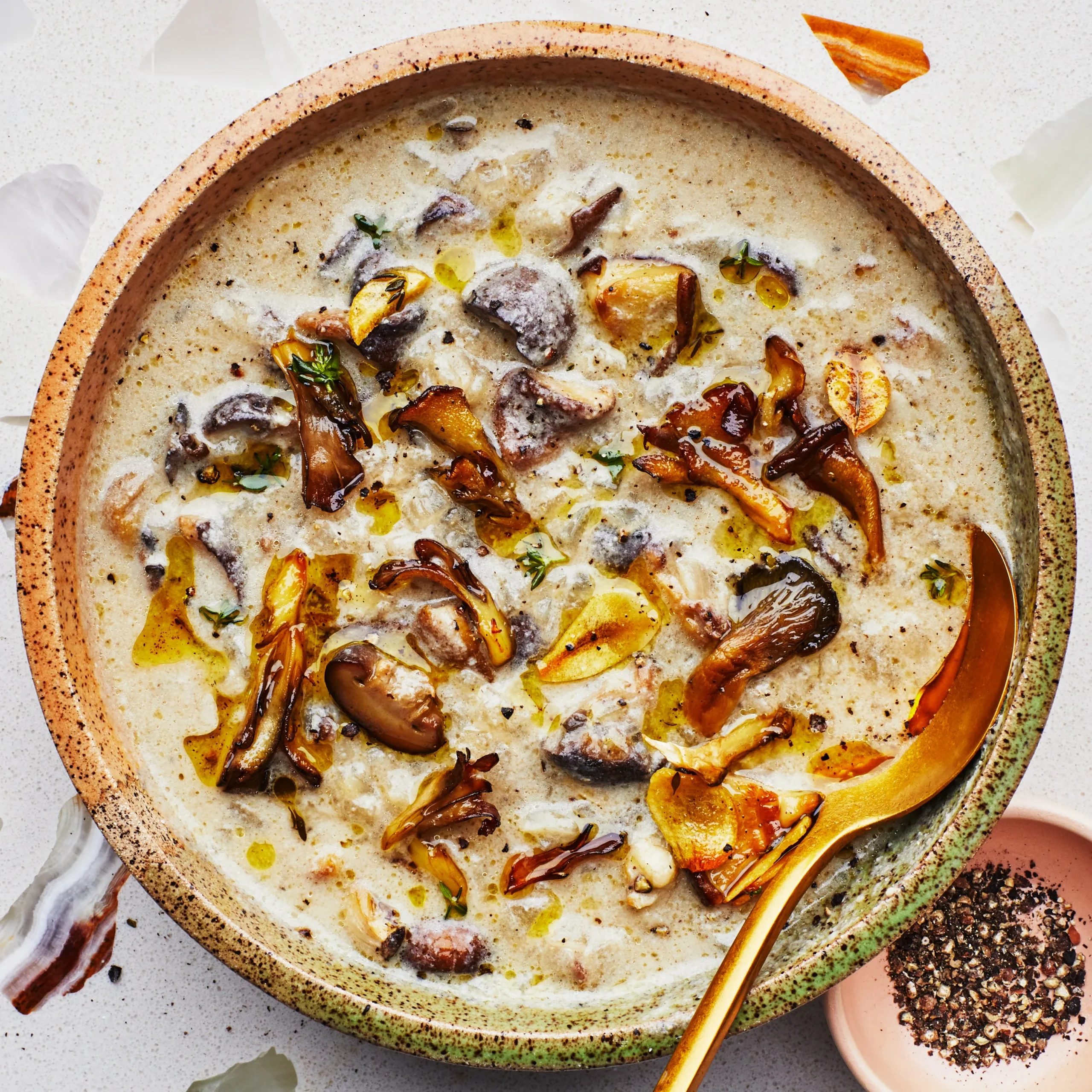 Vegan Cream of Mushroom Soup