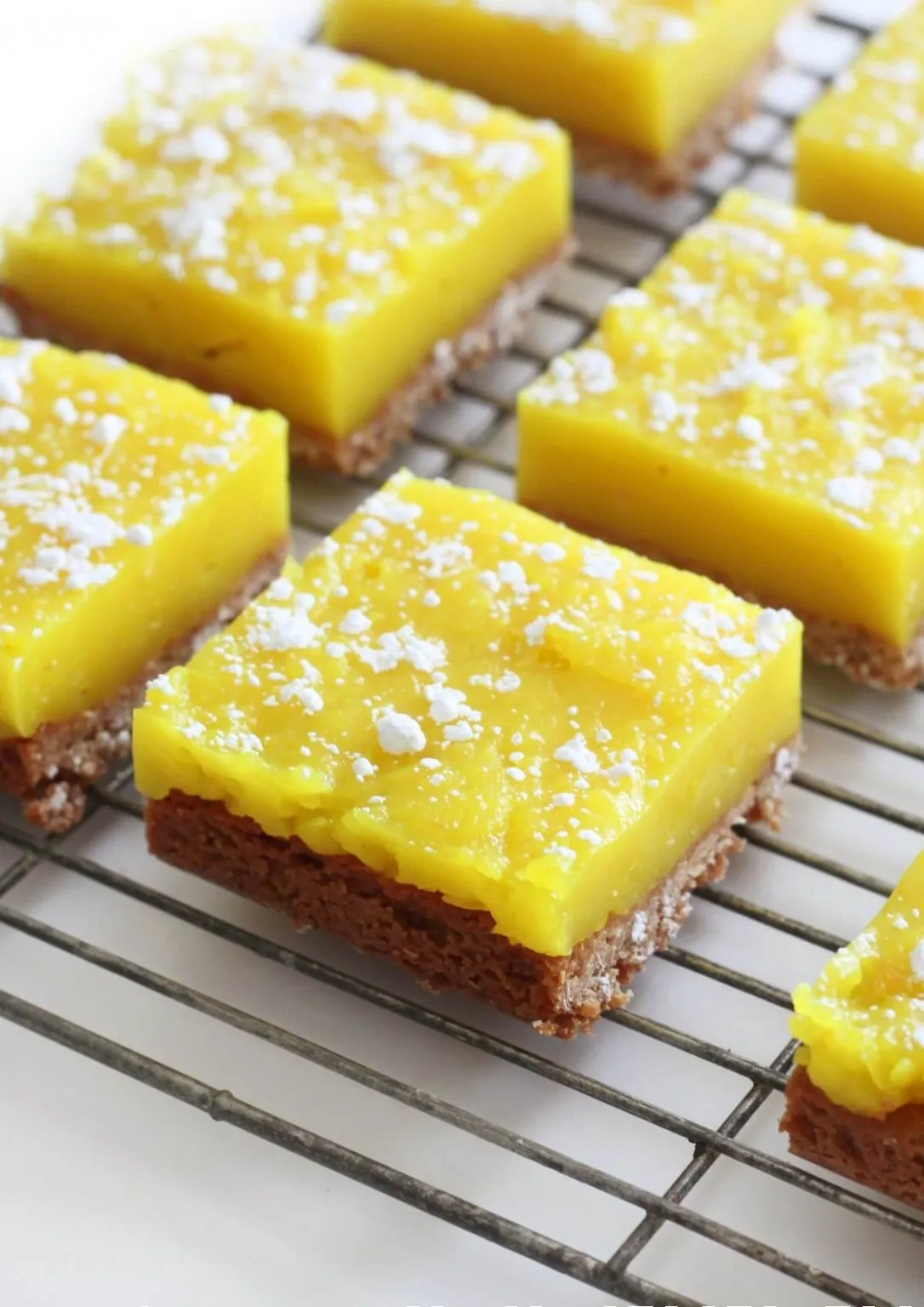Vegan Gluten Free Nut Free Frozen Lemon Bars