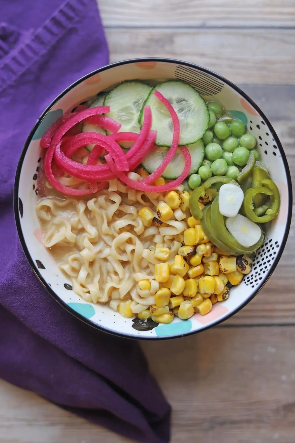 Vegan Ramen with Miso Tahini Broth